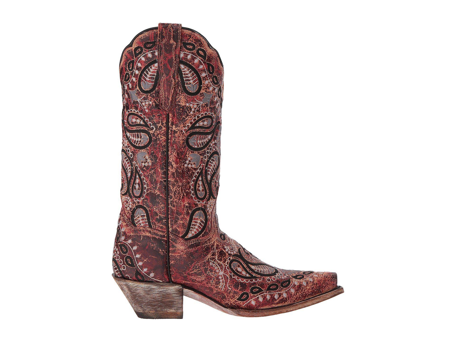 Dan Post Leather Boot Barn Red Cowboy Boots Lyst