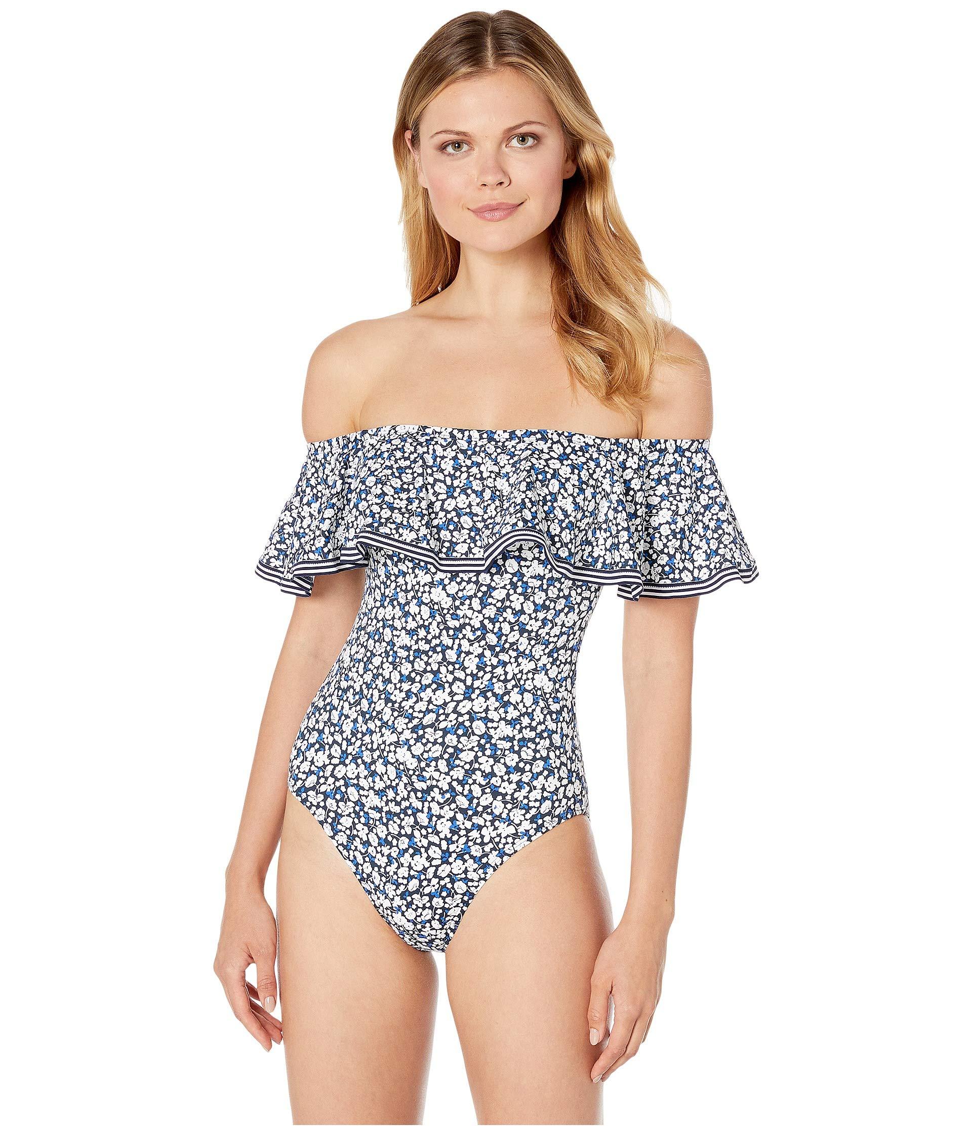 ralph lauren one shoulder swimsuit
