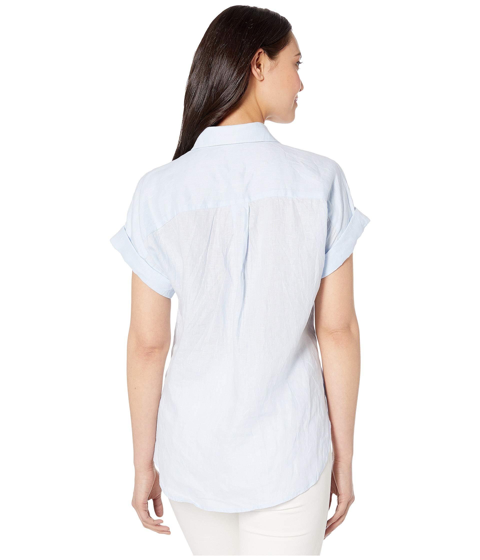 Lauren by Ralph Lauren Linen Dolman-sleeve Shirt (white) Women's ...