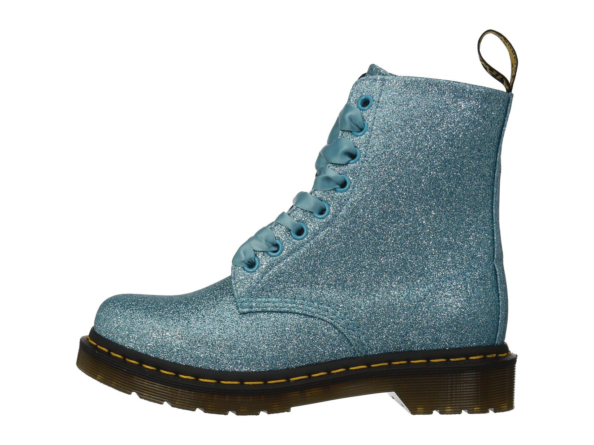turquoise glitter dr martens