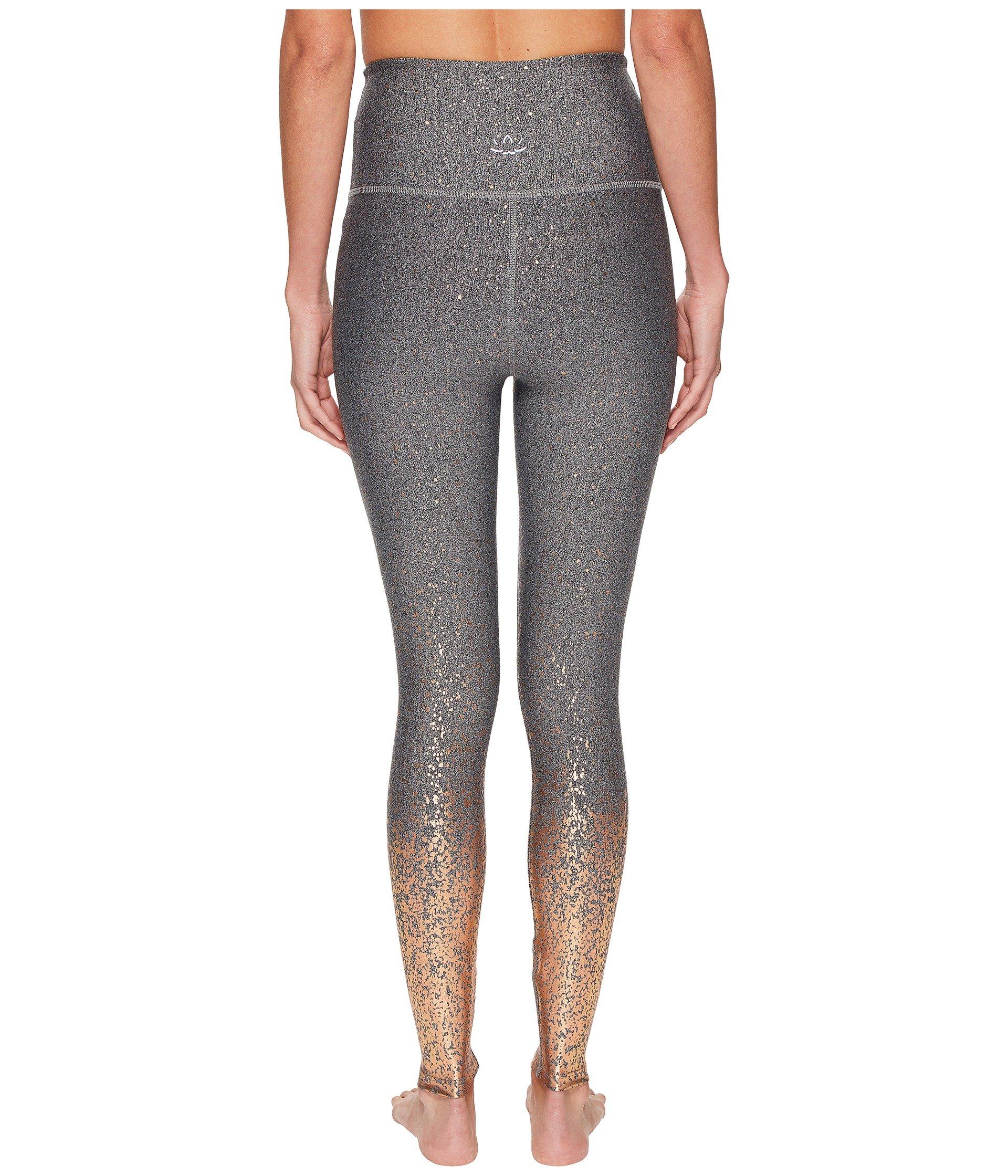 Beyond Yoga Synthetic Alloy Ombre High Waisted Midi Leggings in Gray Lyst
