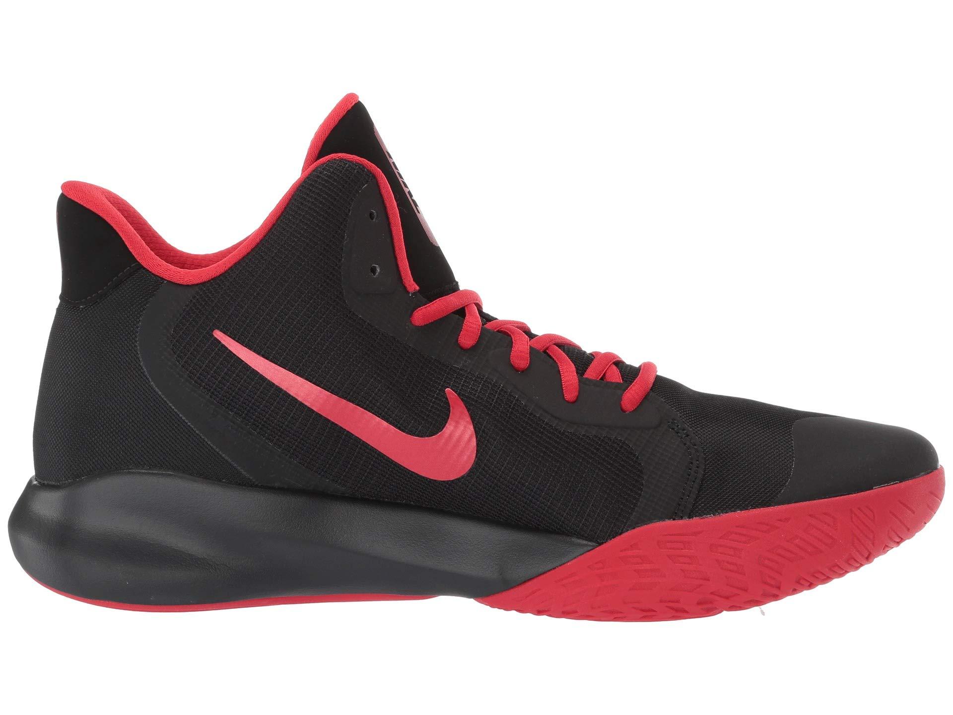 Nike Rubber Adult Precision Iii Basketball Shoe in Black/University Red  (Red) for Men | Lyst