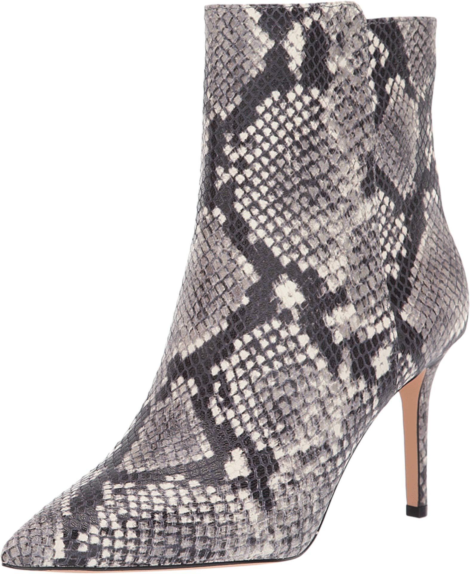 marcella flex snake embossed leather ankle boot