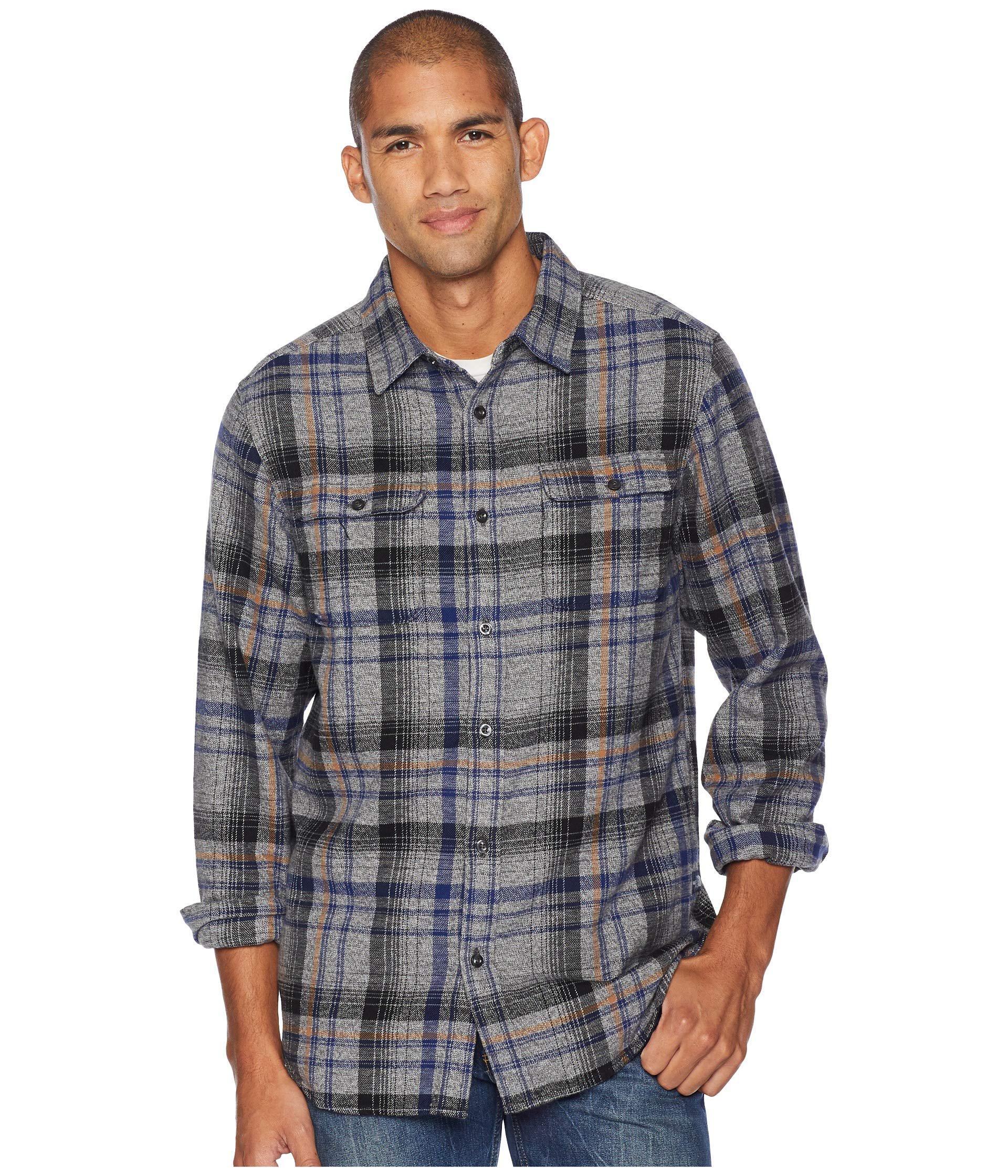 The North Face Long Sleeve Arroyo Flannel (asphalt Grey Barrows Plaid ...