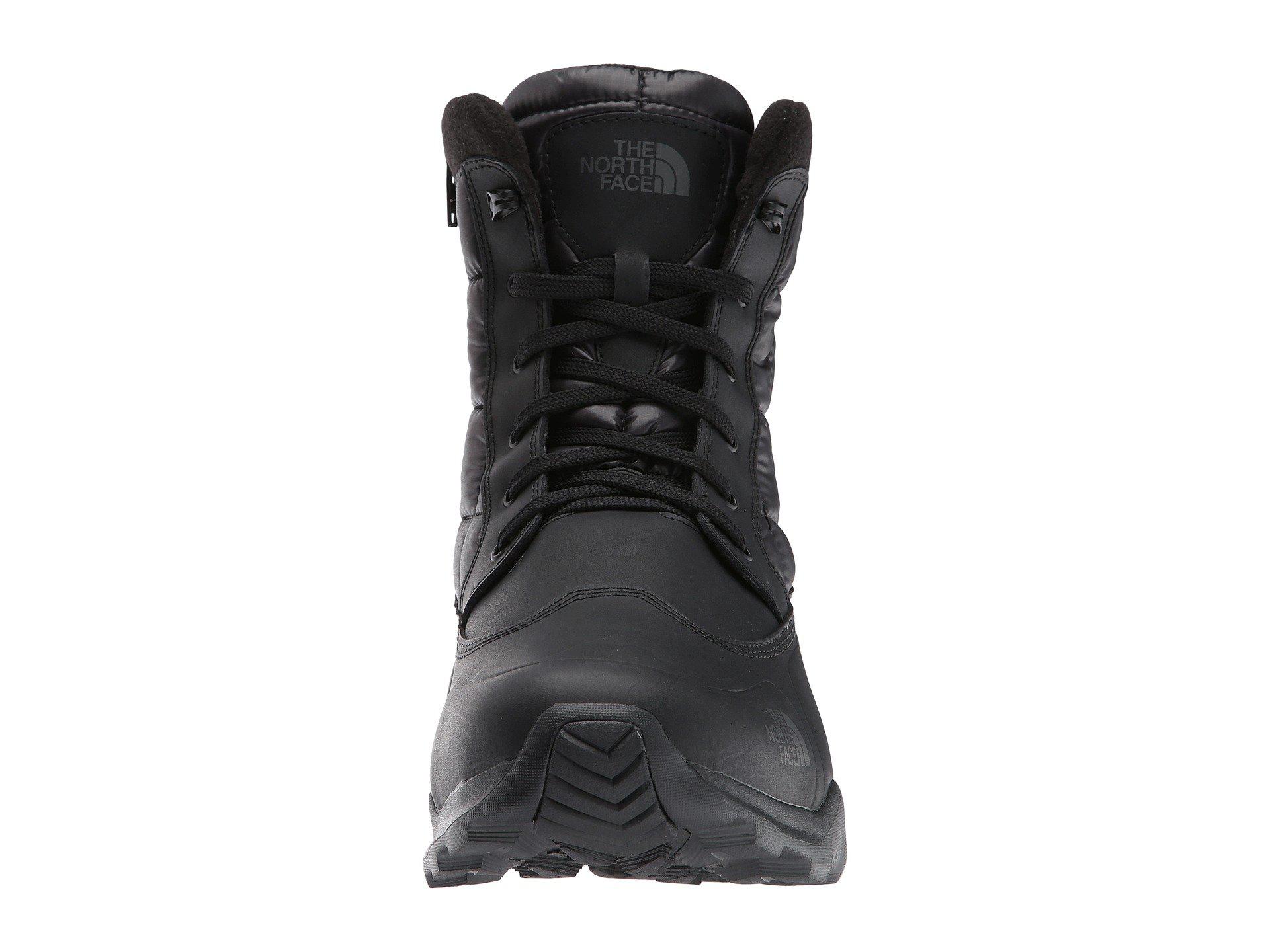 The North Face Leather Thermoball Boot Zipper in Black for Men - Lyst