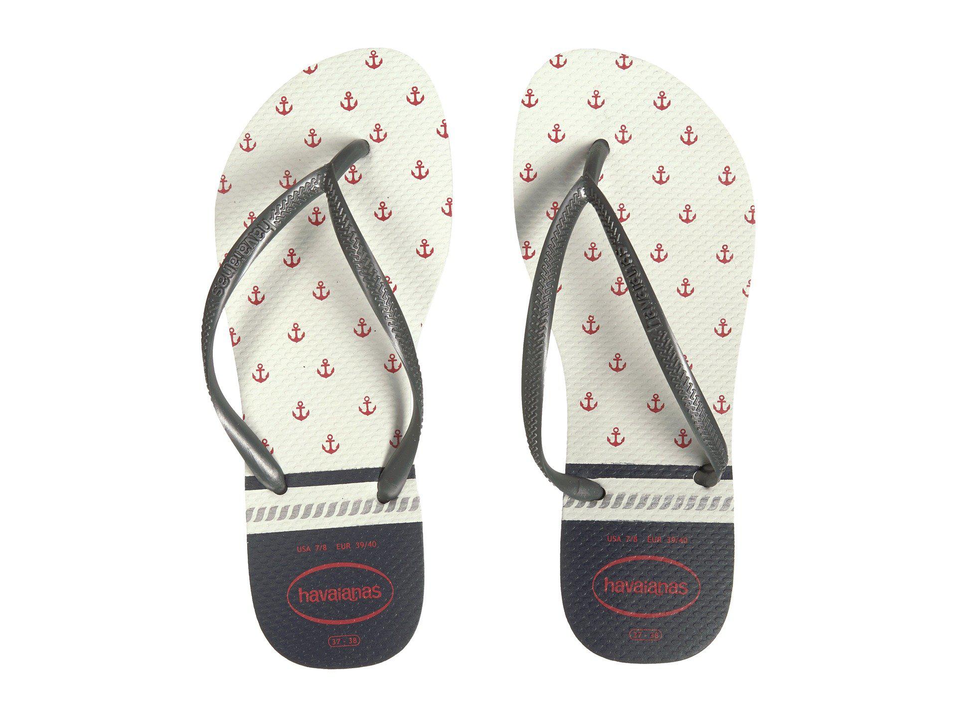 slim nautical havaianas