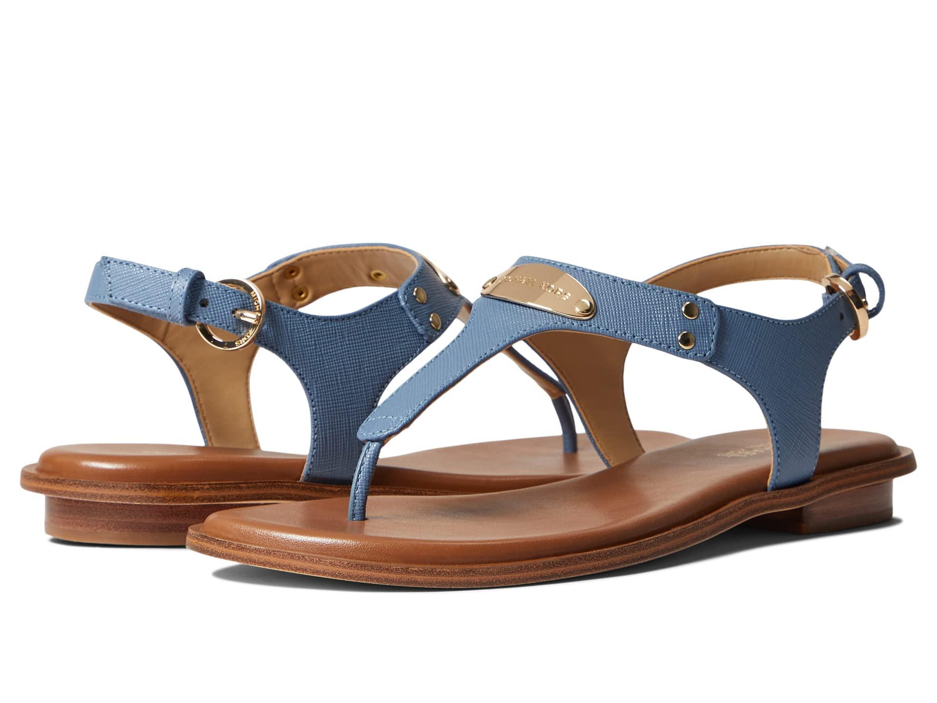 MICHAEL Michael Kors Mk Plate Flat Thong Sandals in Navy (Blue) - Save 27%  - Lyst