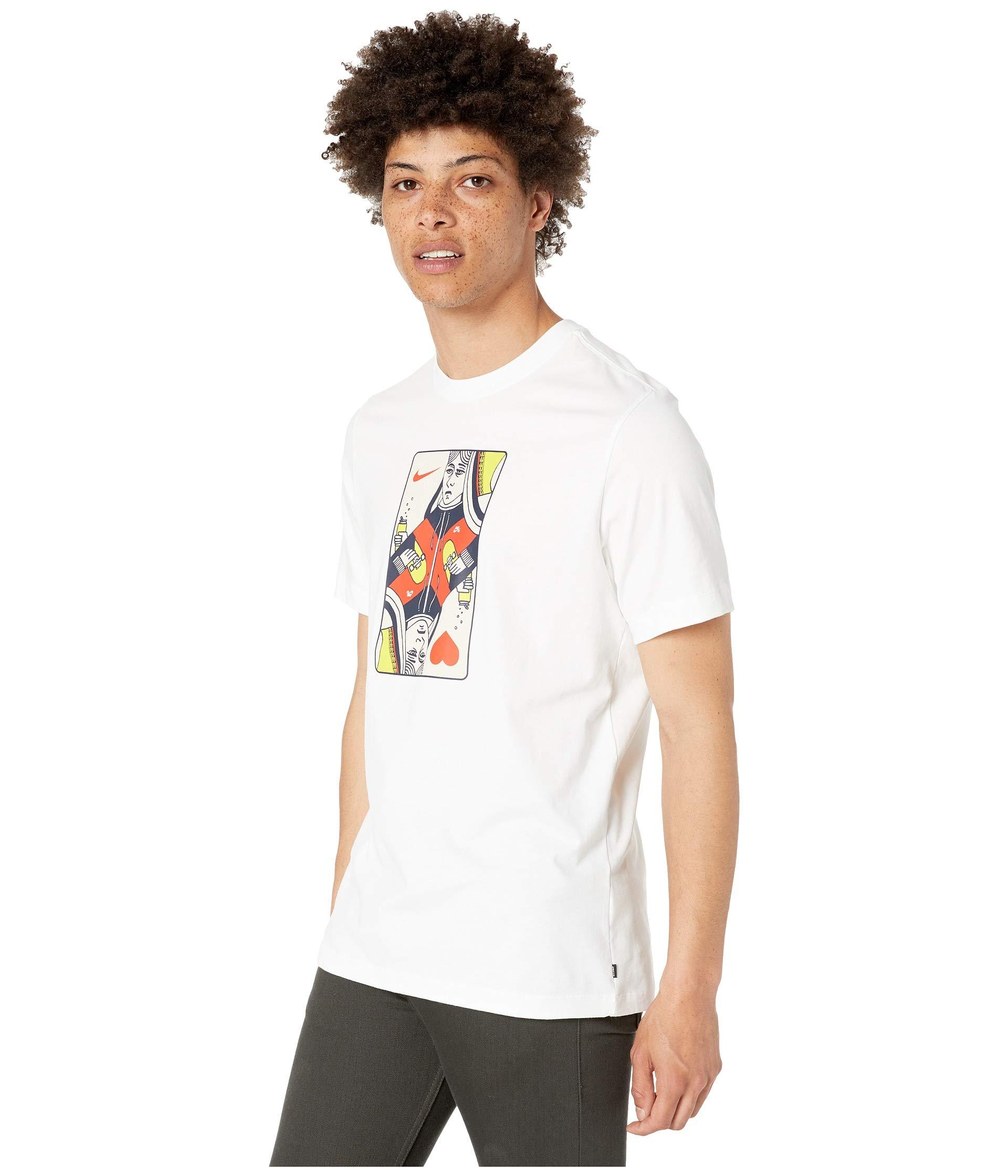 Nike Cotton Sb Queen Card Tee (white/habanero Red) Men's T Shirt for Men |  Lyst