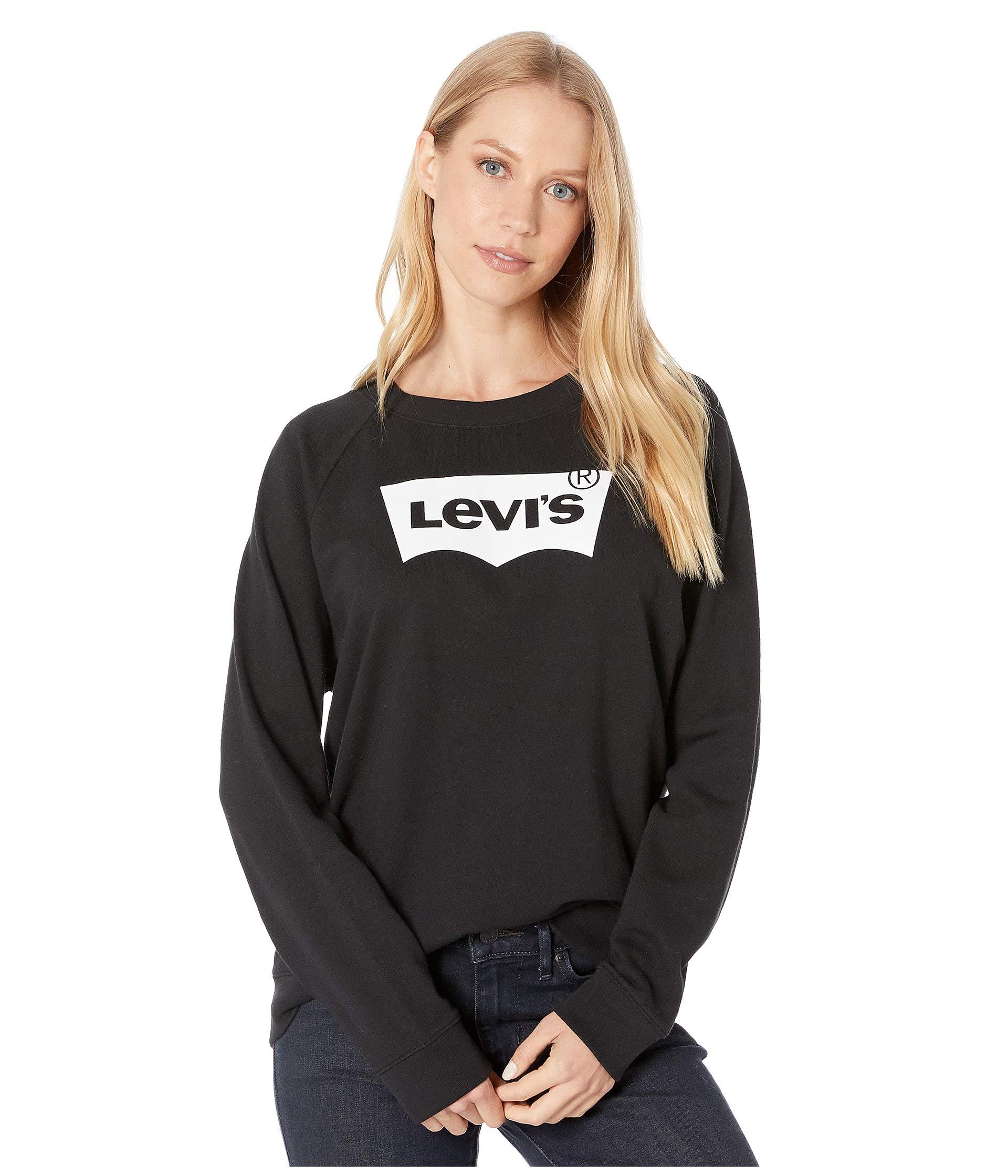 levis black women's sweatshirt