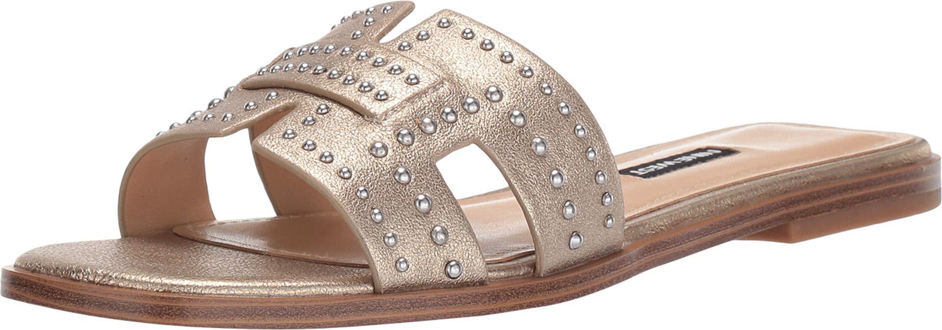 nine west genesia studded slide sandals