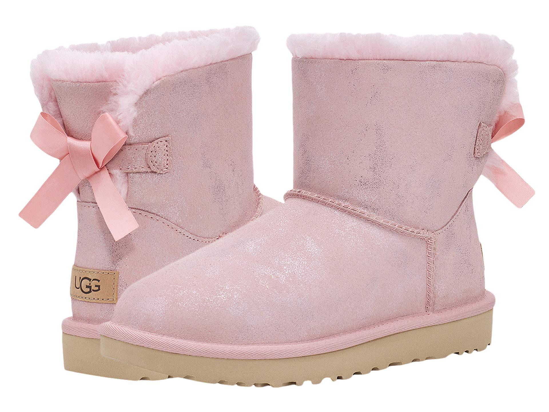 UGG Mini Bailey Bow Ii Shimmer in Pink | Lyst