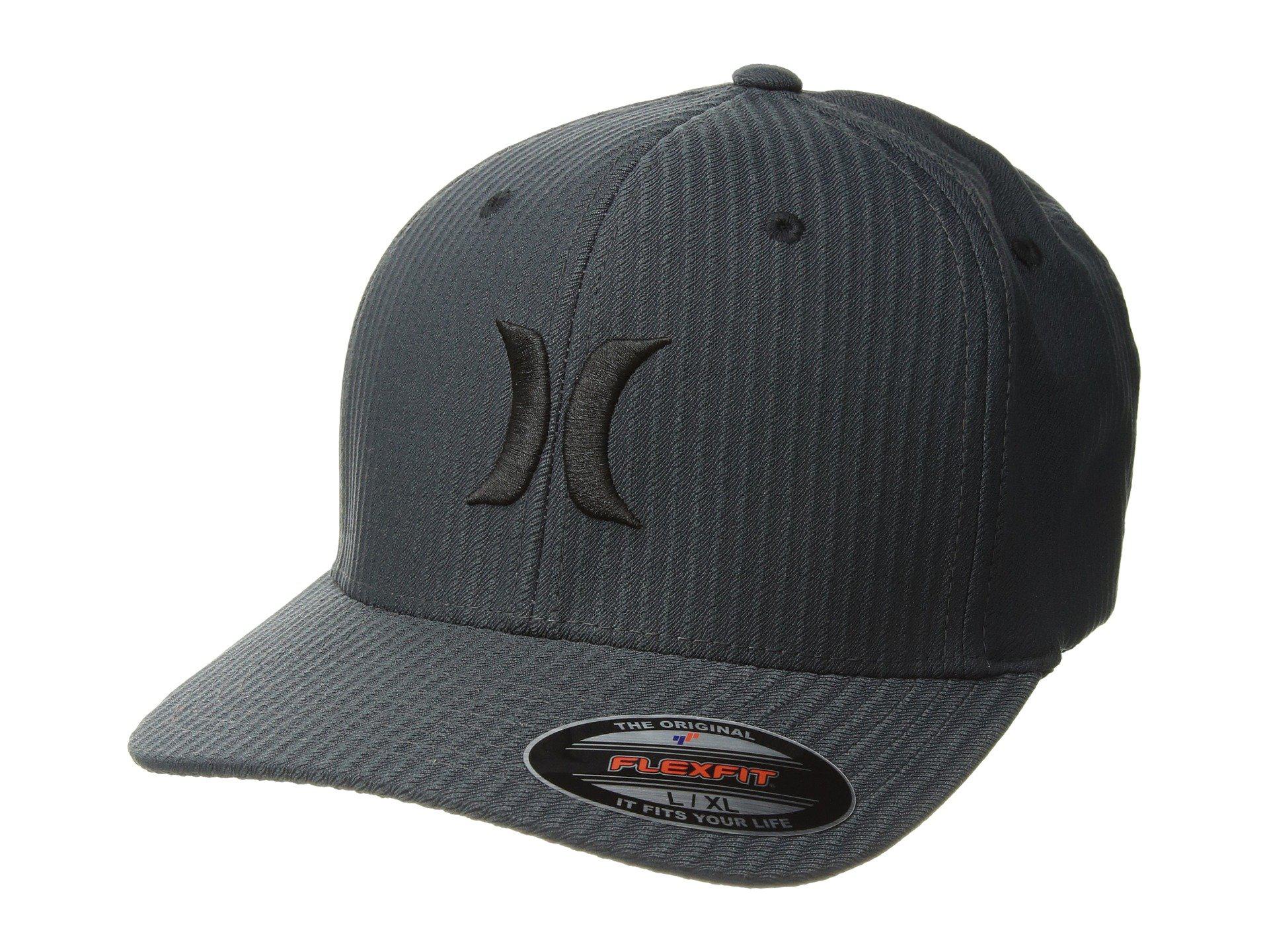 New Hurley One and Textures Flexfit Heather Blue Mens Cap Hat