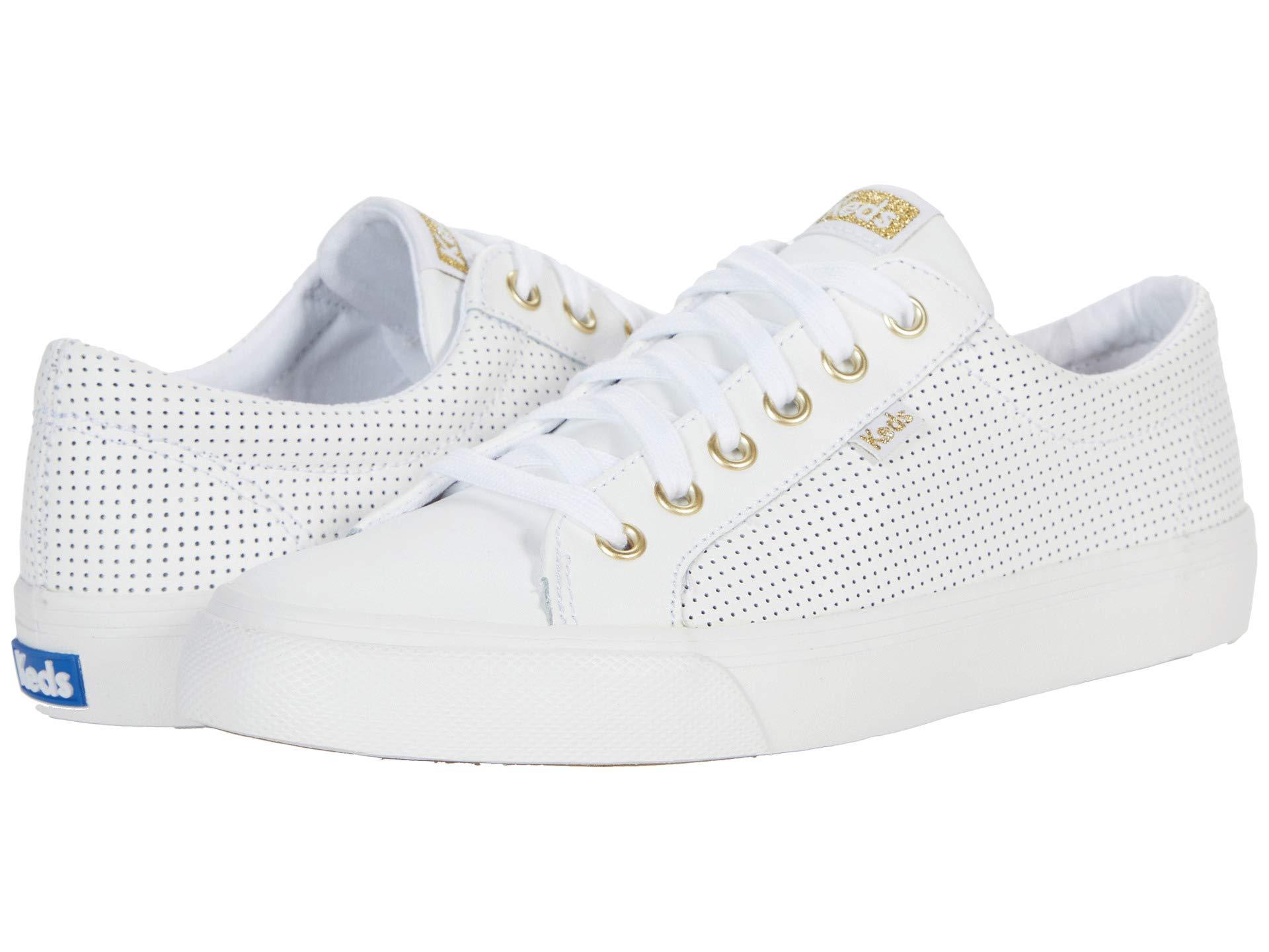Keds Jump Kick Perf Leather in White Lyst
