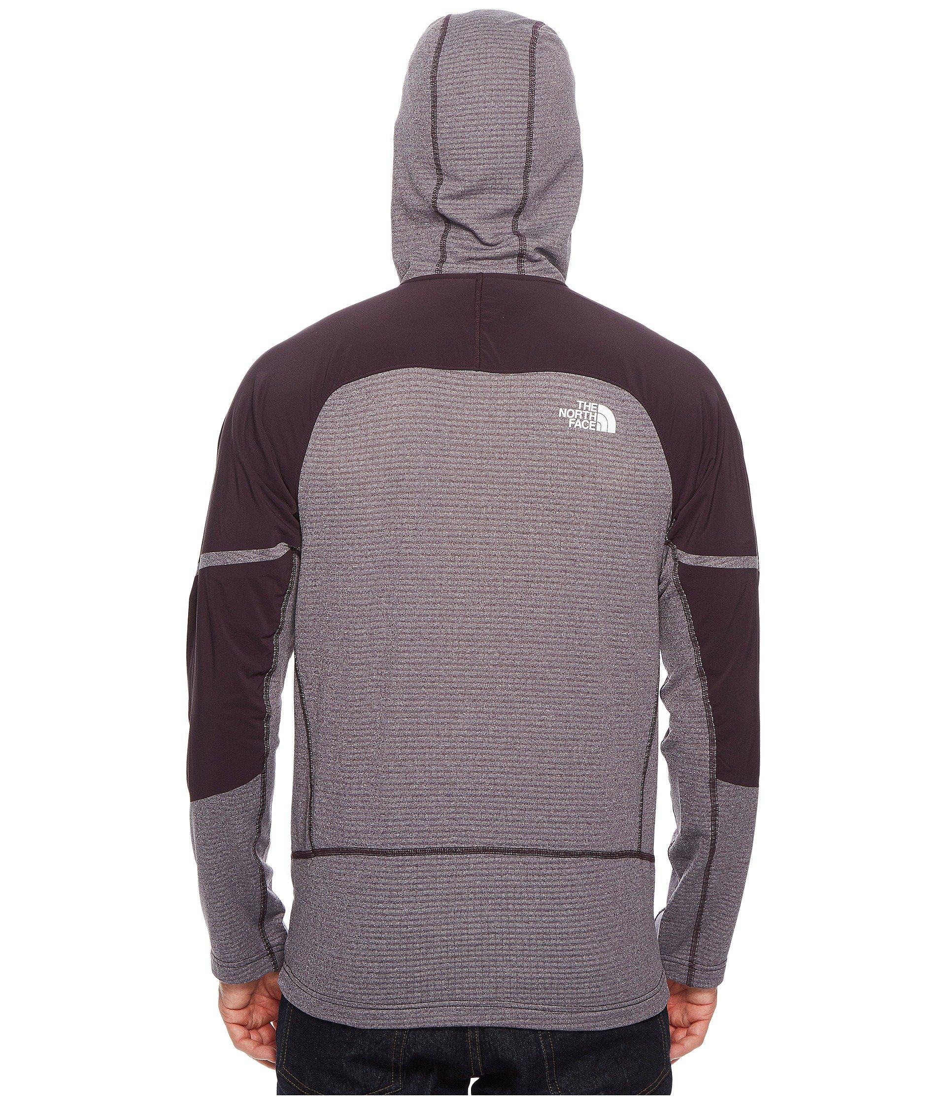 the north face progressor power grid fleece hoodie
