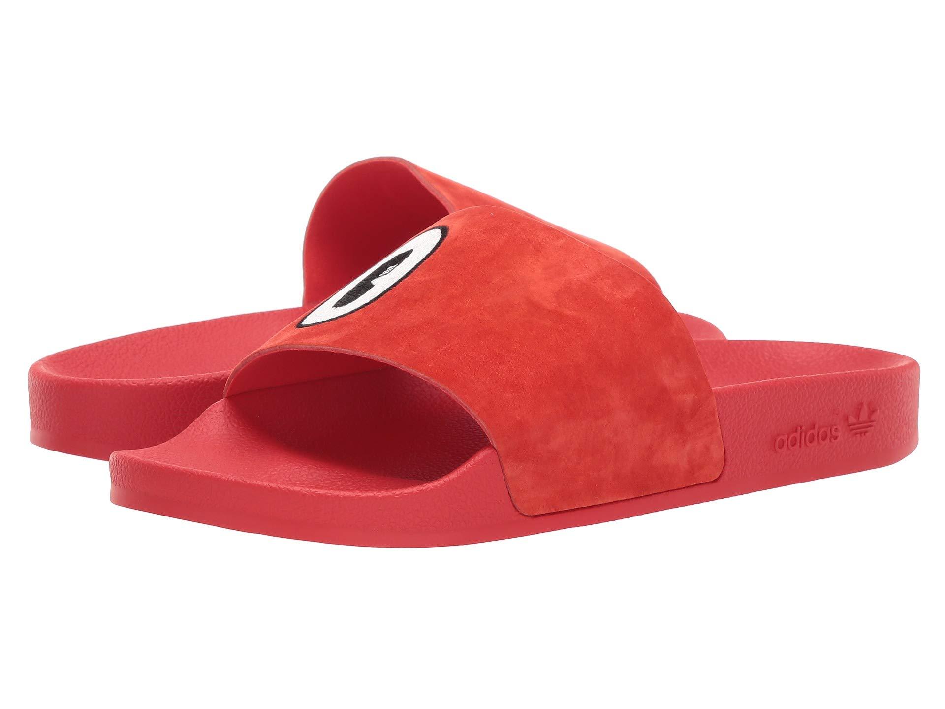  adidas  Adilette  Slide  in Red  Lyst