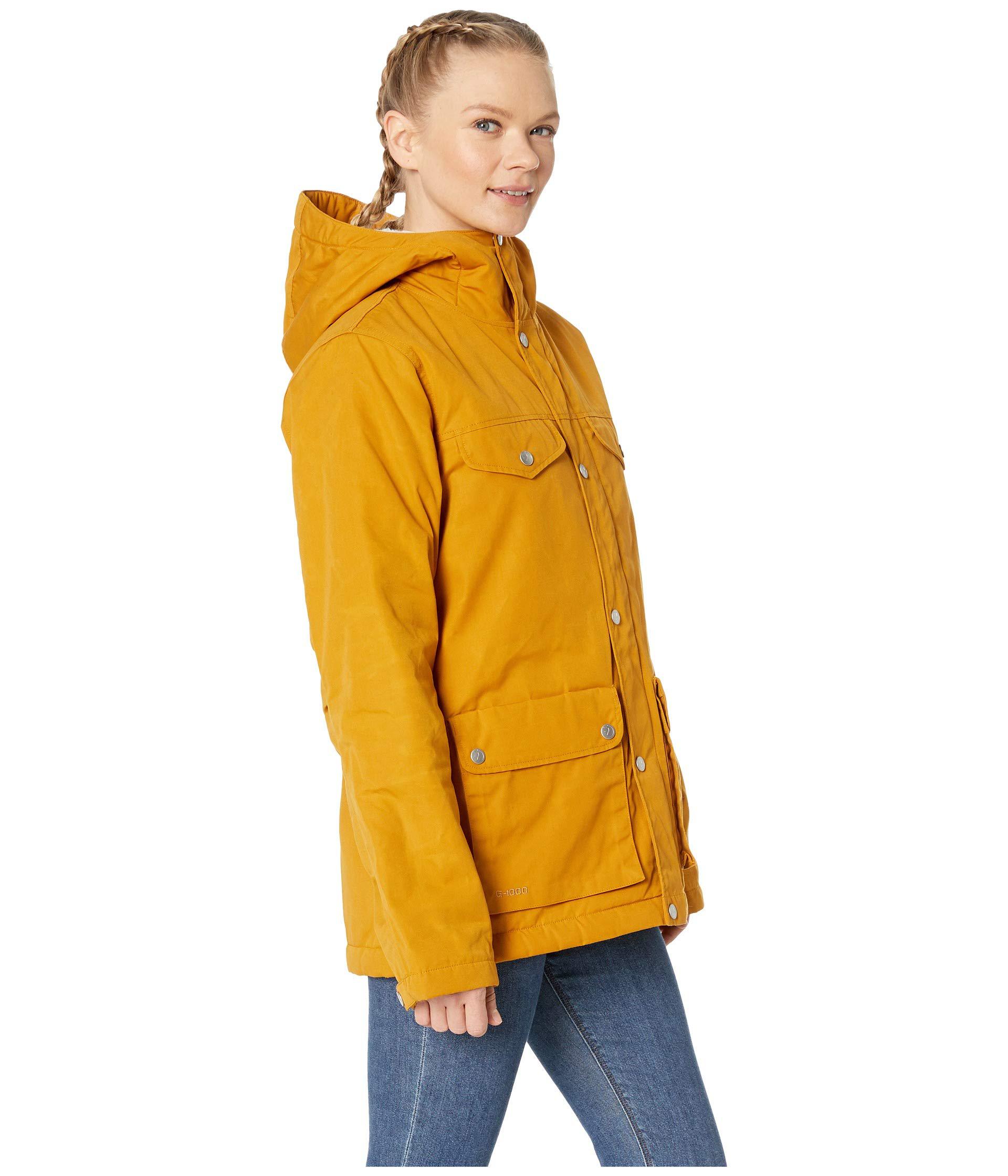 Fjallraven Leather Greenland Winter Jacket in Yellow - Lyst