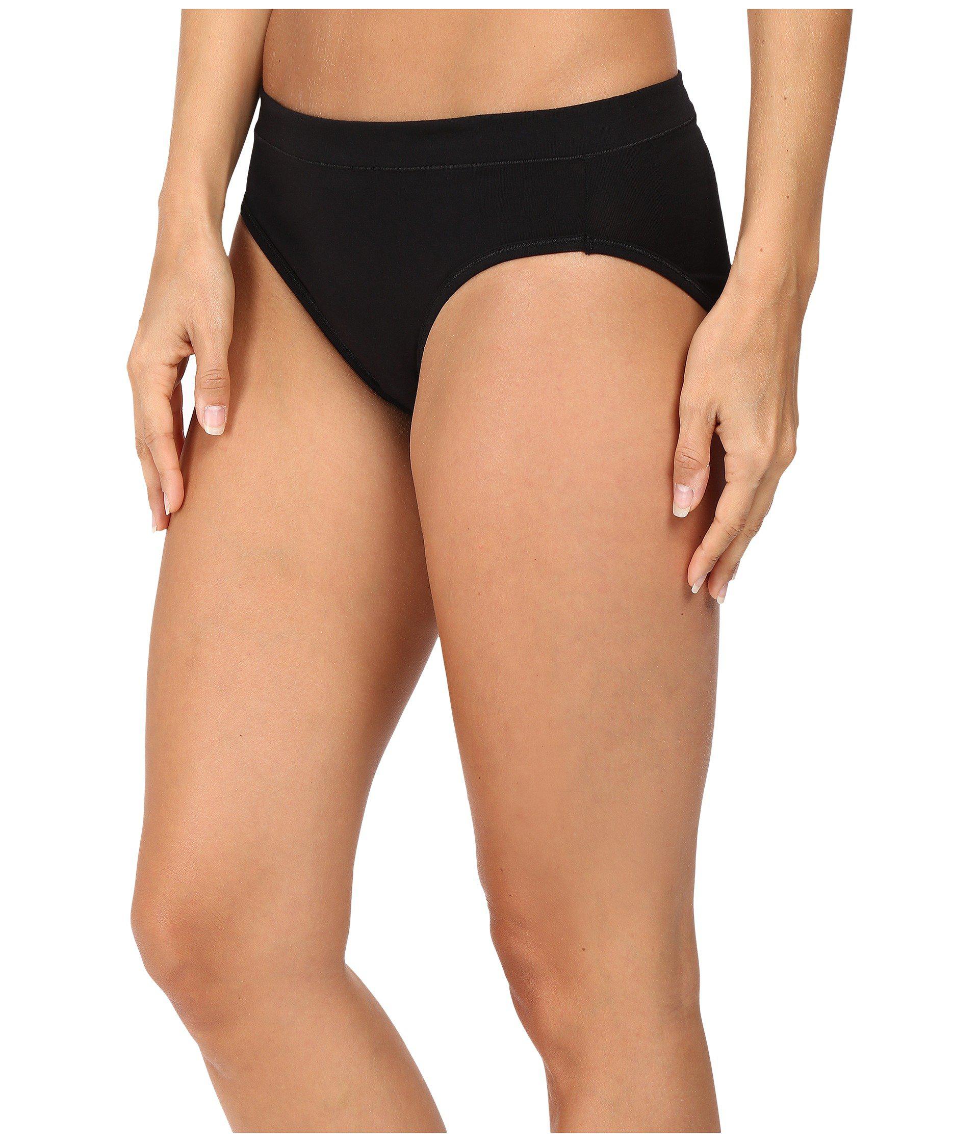 Jockey Cotton Elance Stretch Bikini (black) Women's Underwear Lyst
