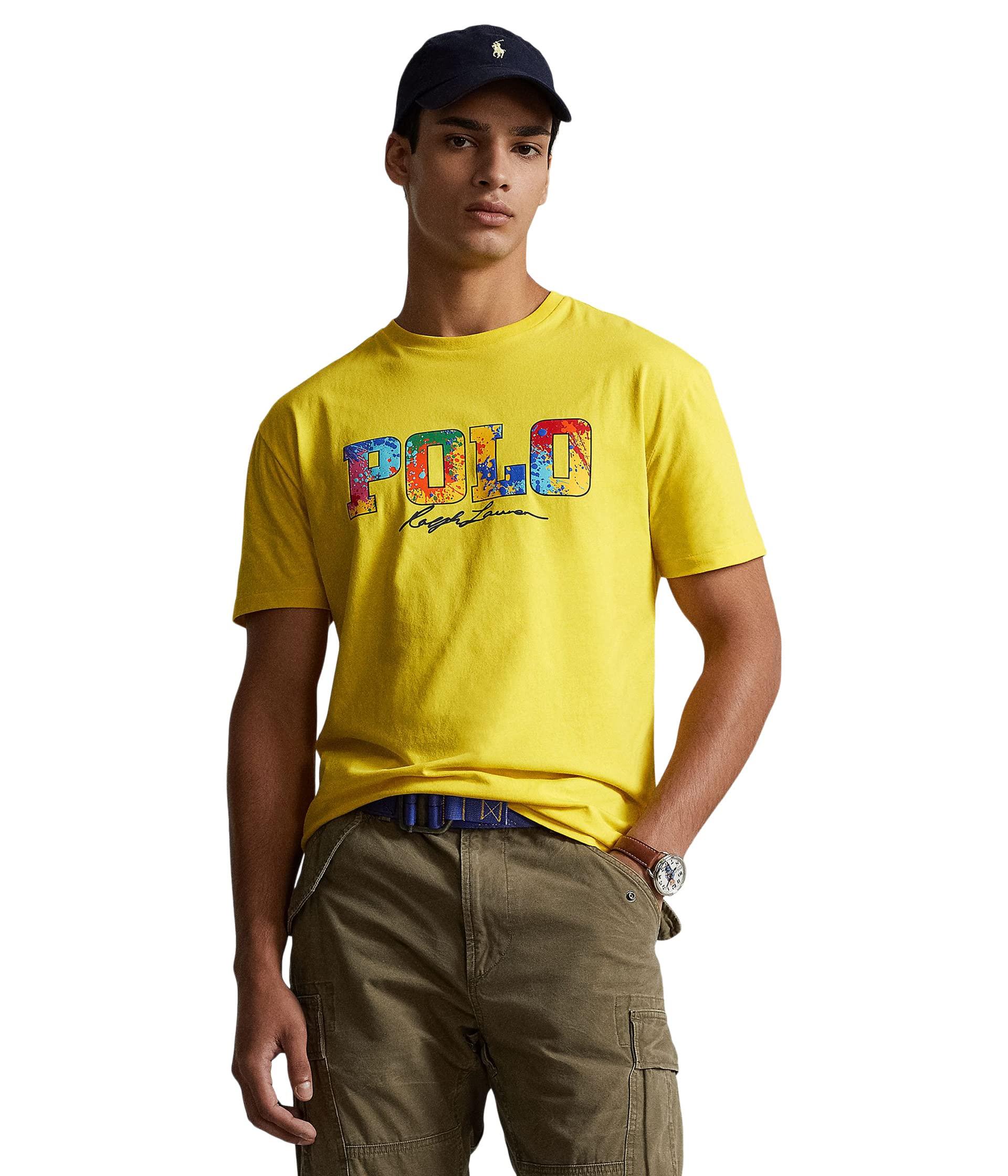 Polo Ralph Lauren Classic Fit Logo Jersey T-shirt in Metallic for Men | Lyst