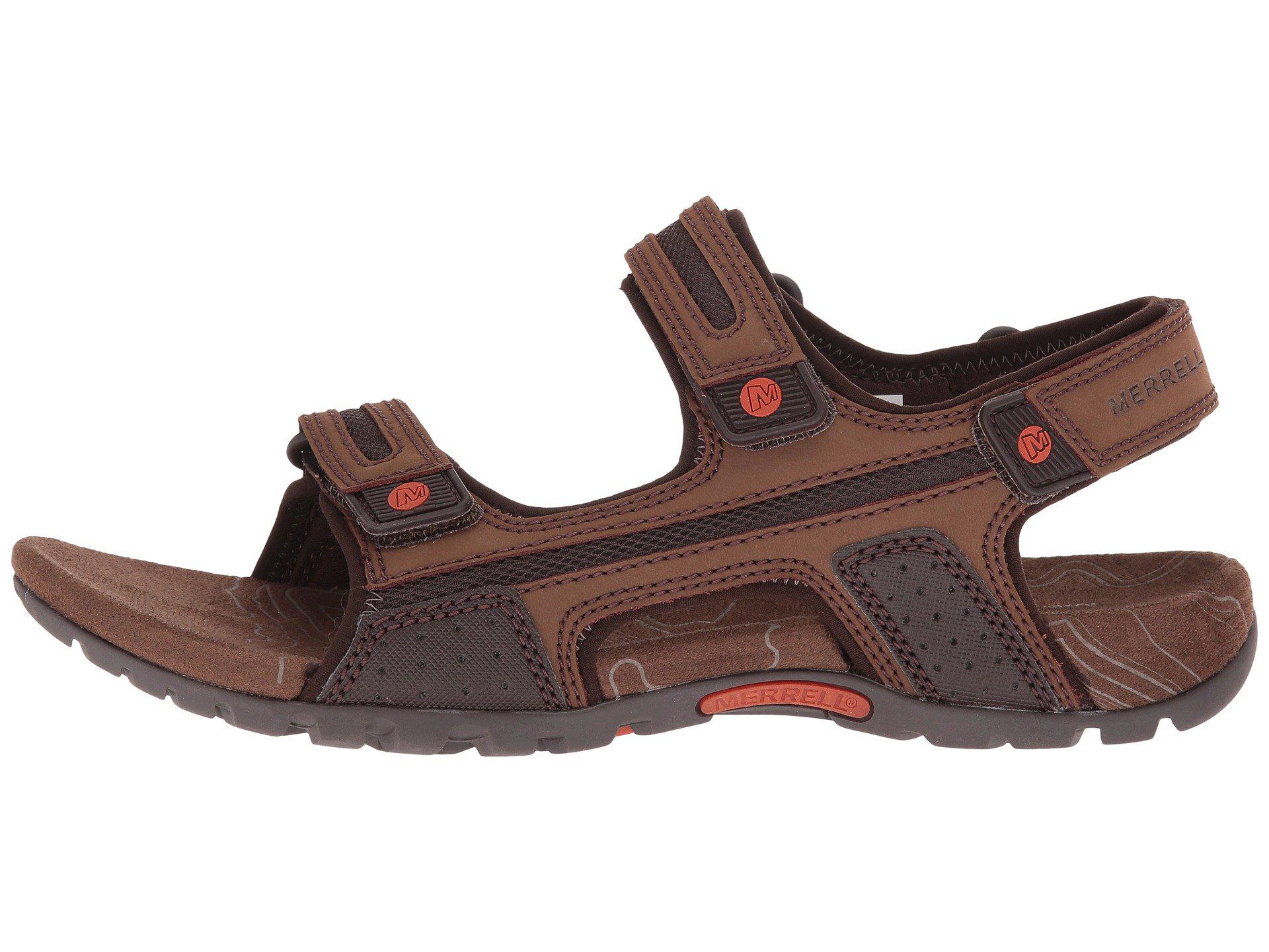 merrell men's sandspur oak sandals