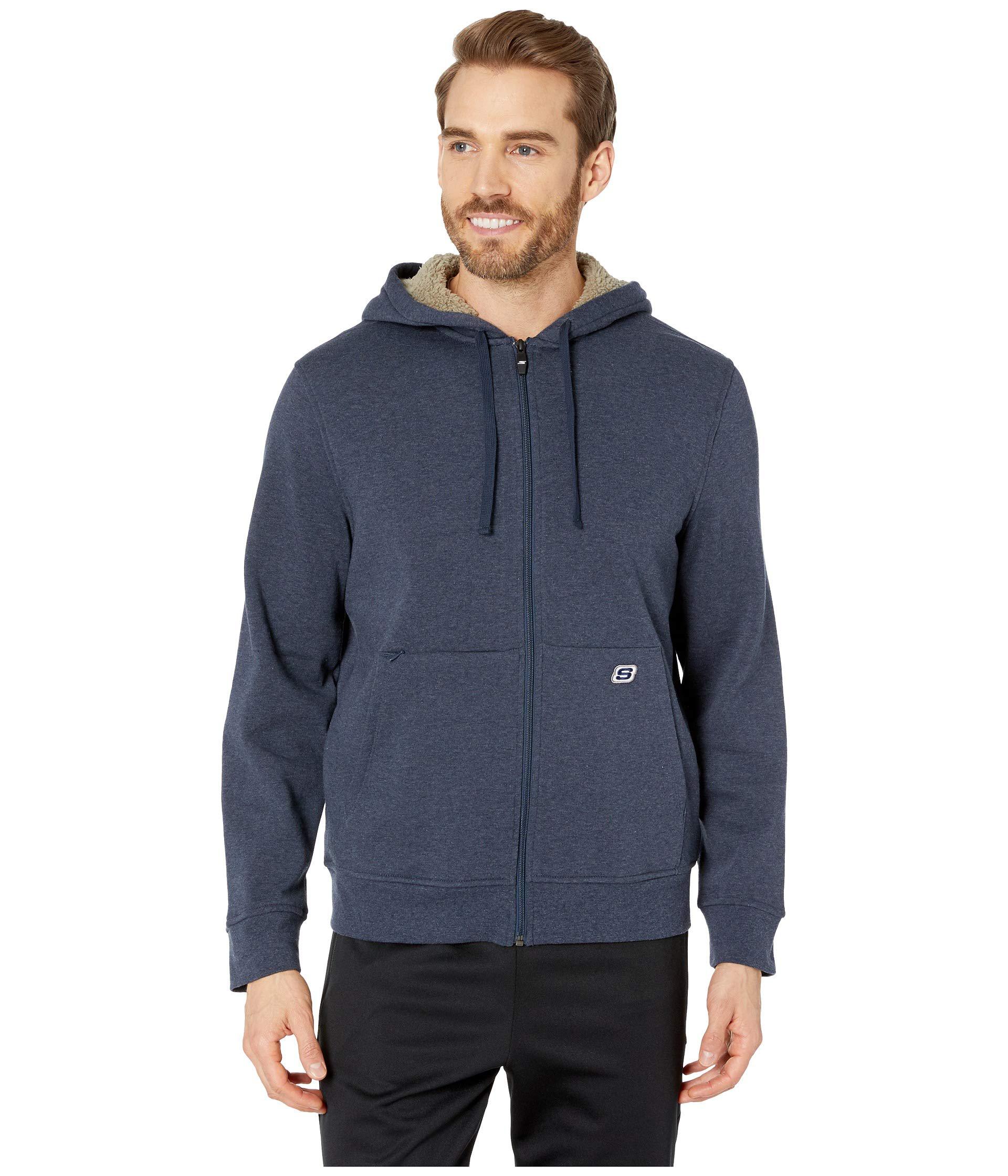 skechers hoodie grey