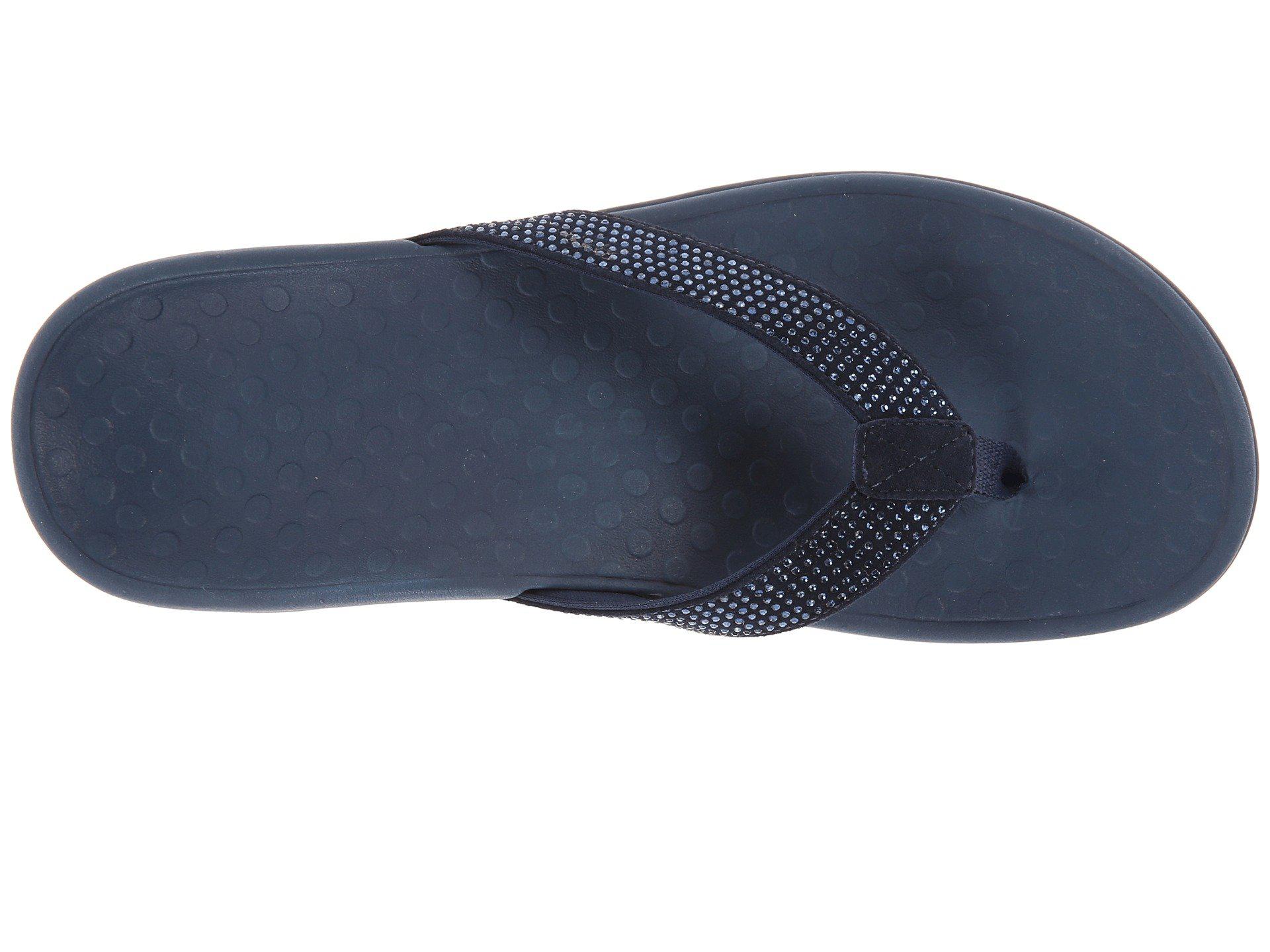vionic tide rhinestone flip flops