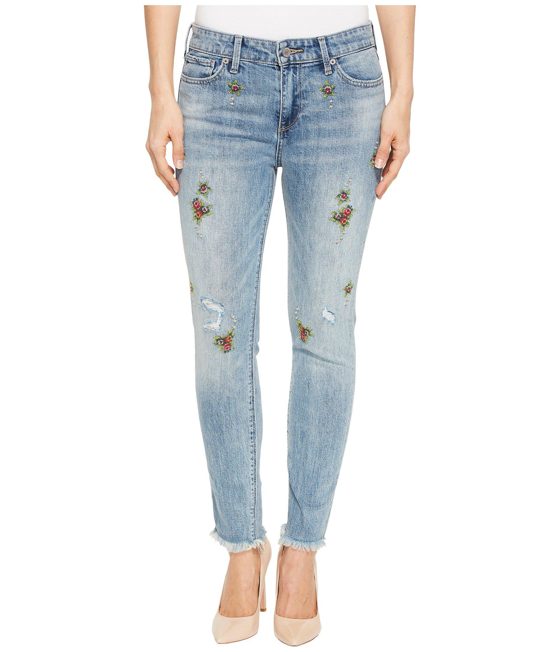 lucky embroidered jeans