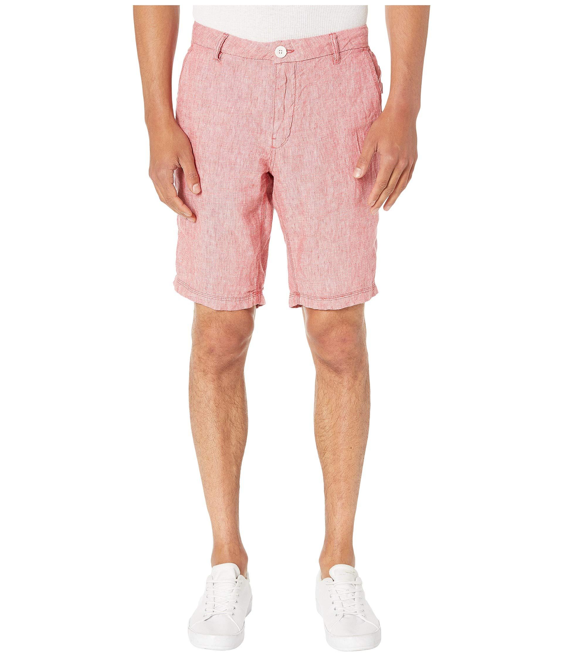 Onia Austin Linen Shorts in Red for Men Lyst