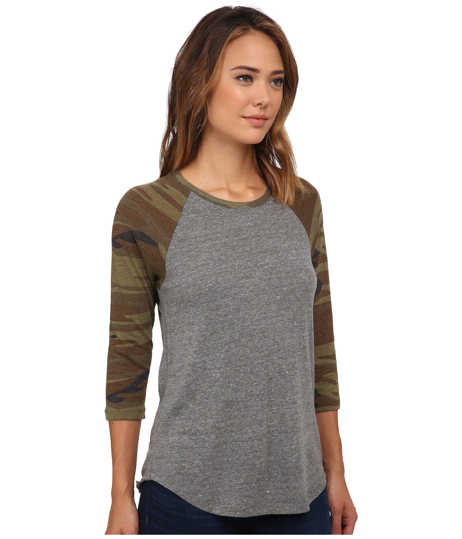 alternative apparel baseball tee