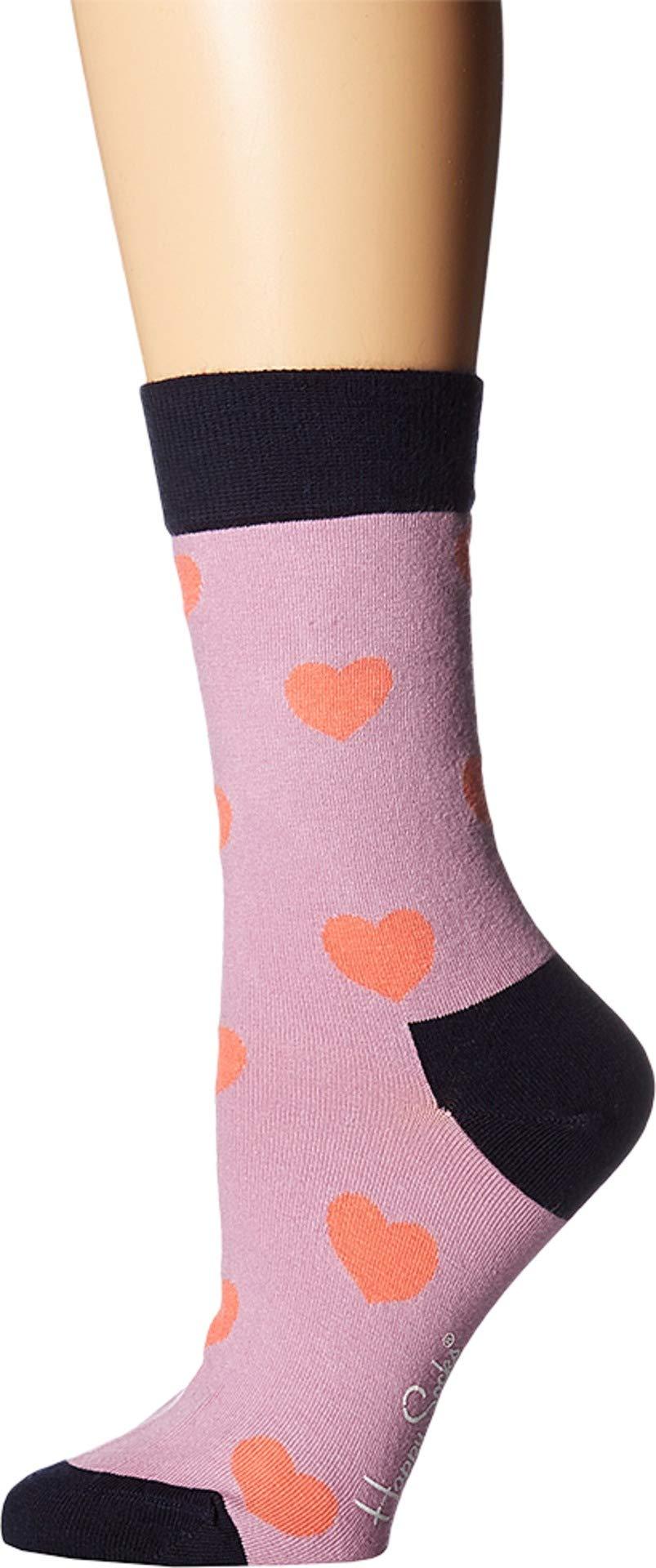 Happy Socks Cotton Ladies Heart Sock in Purple - Lyst