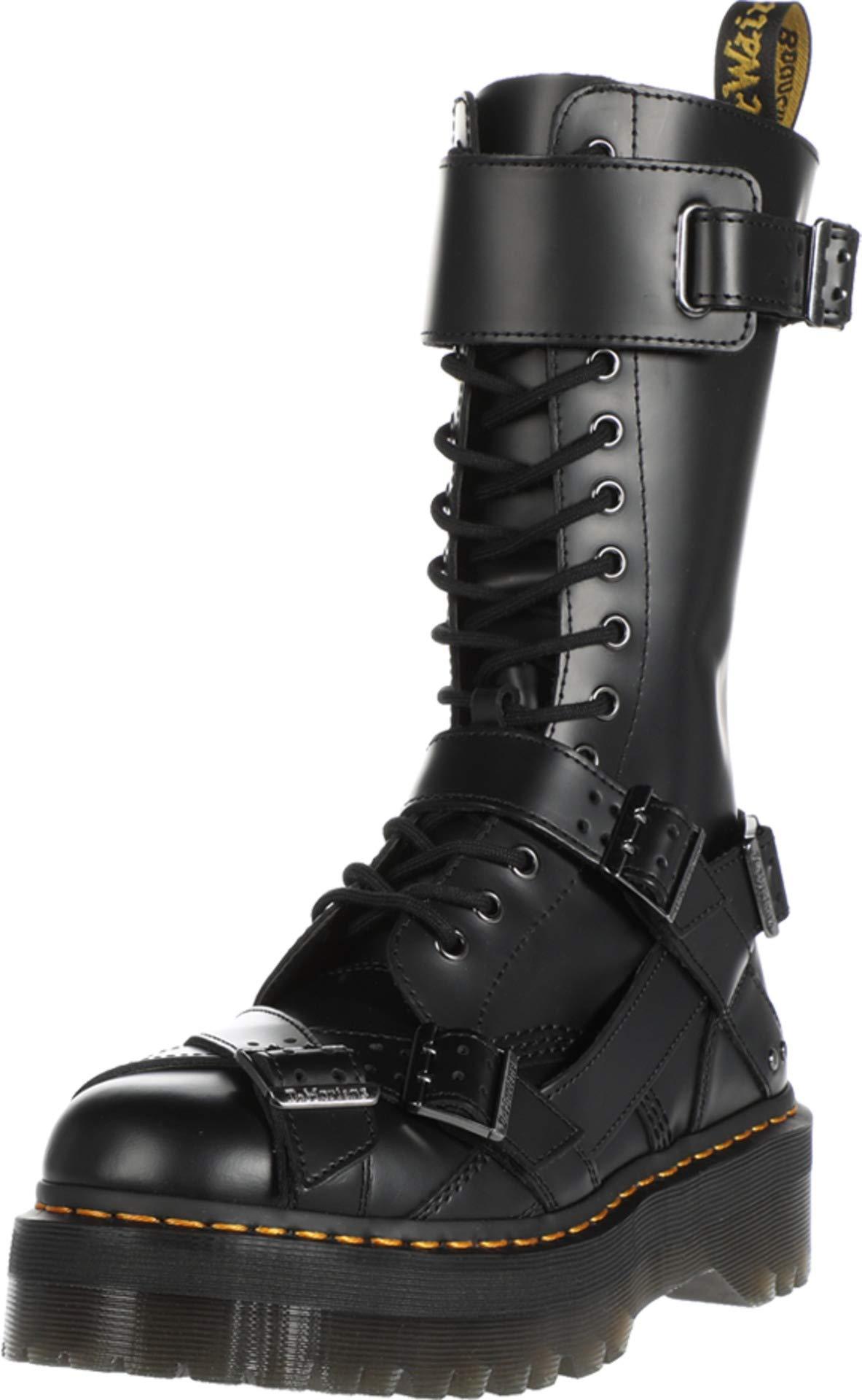 Dr. Martens 1914 Platform Strap Tall in Black | Lyst