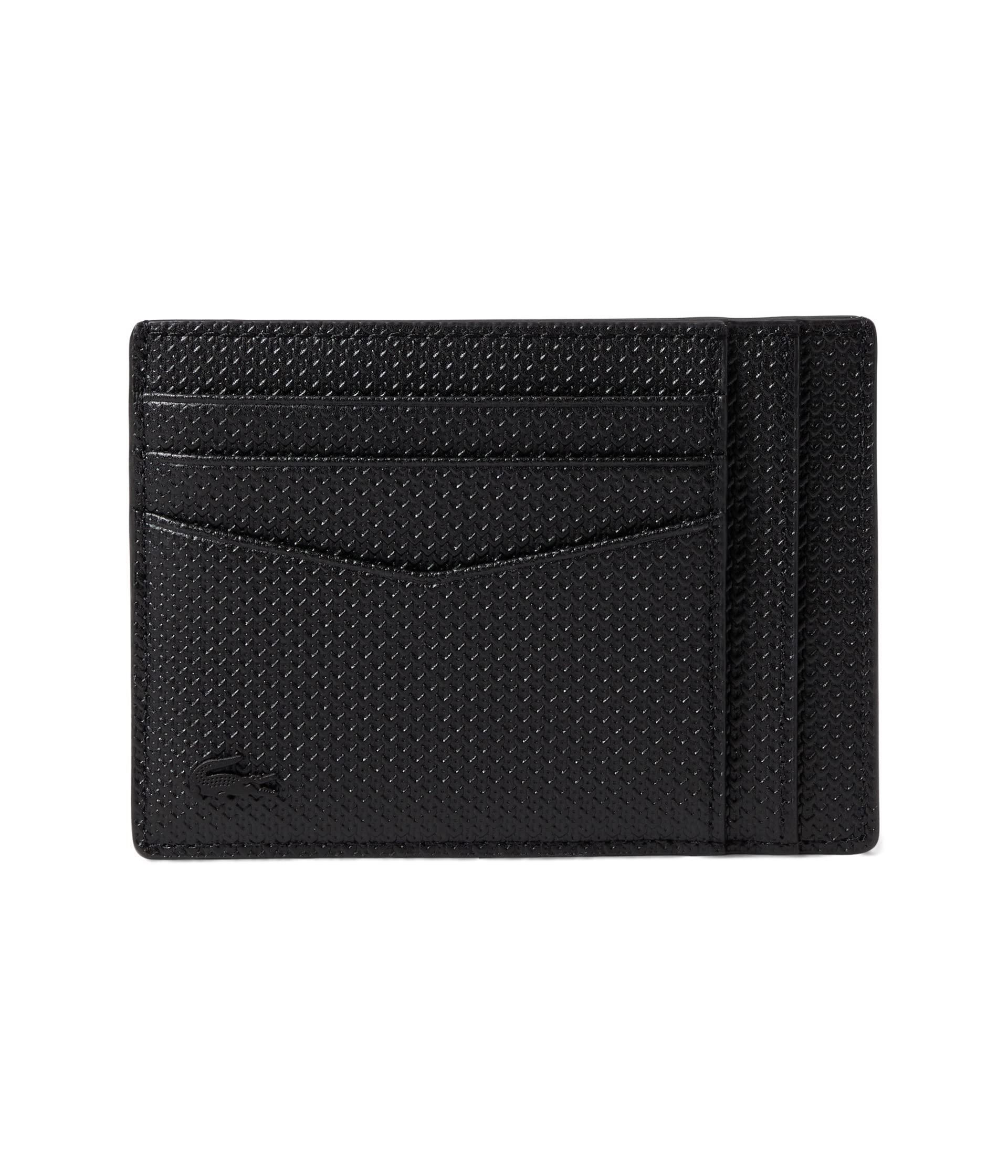 Lacoste Large Credit Card Holder in Black for Men Lyst