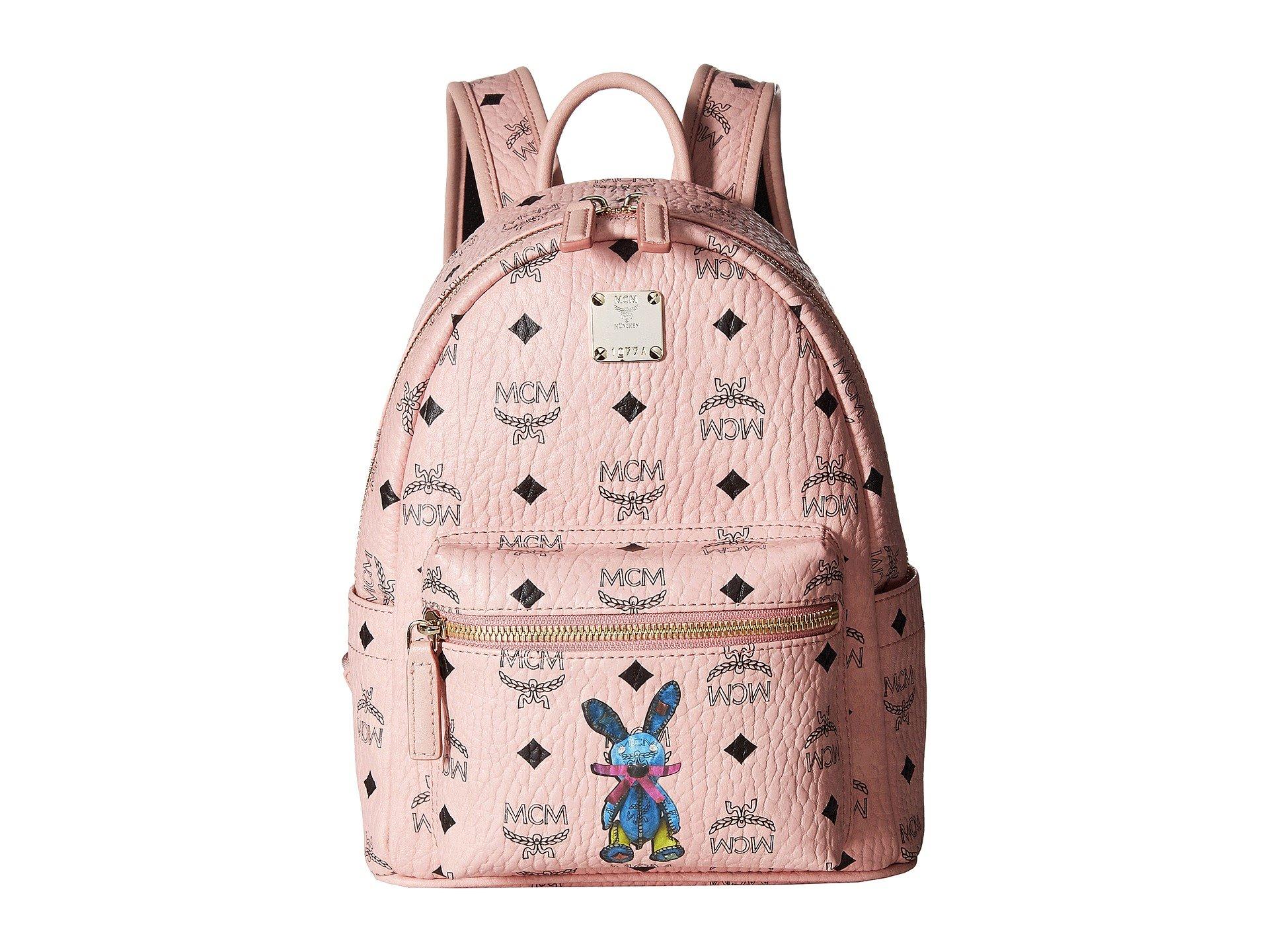 Mcm Rabbit Backpack Mini In Soft Pink Silver Pink Lyst
