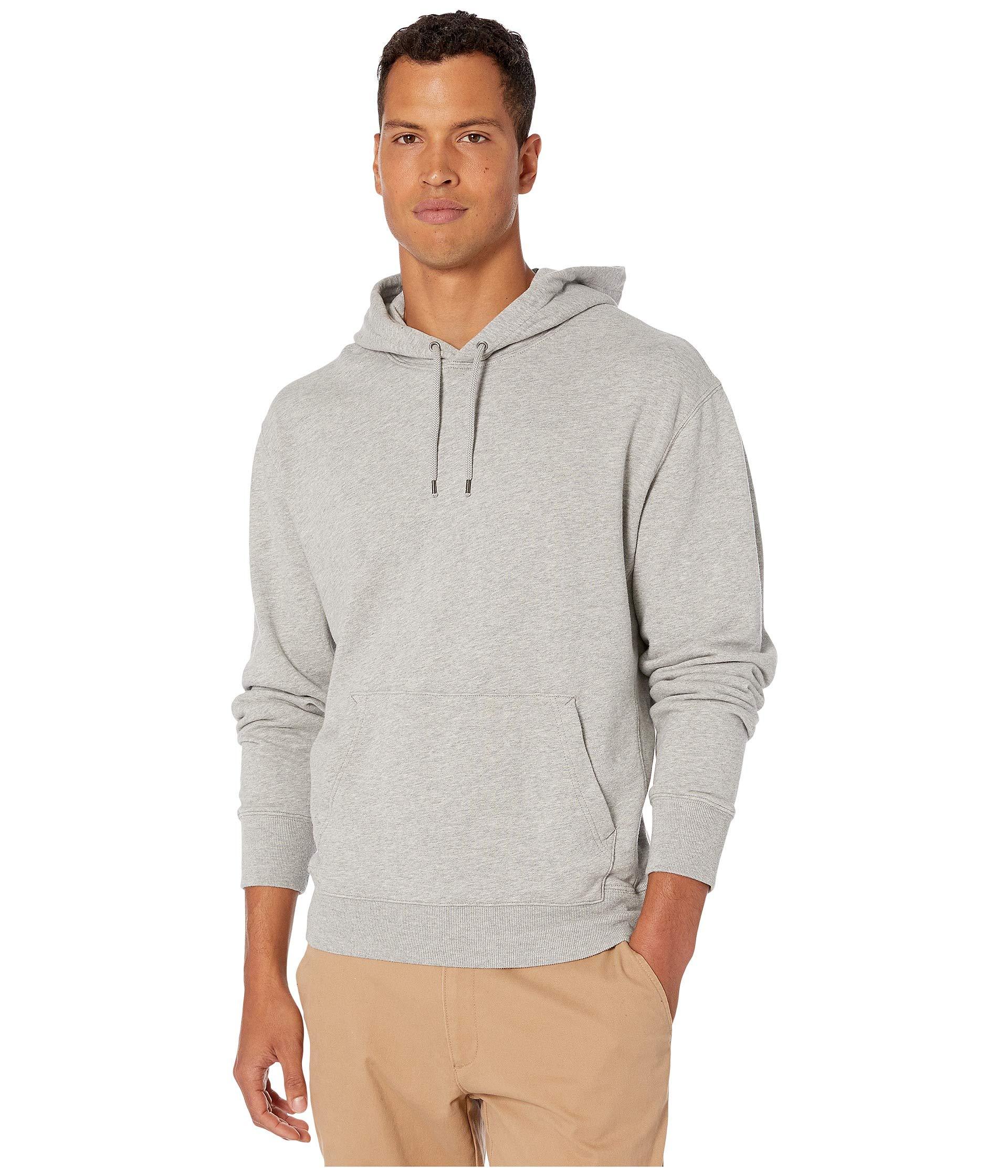 J.Crew Cotton Garmentdyed French Terry Hoodie in Gray for Men Lyst