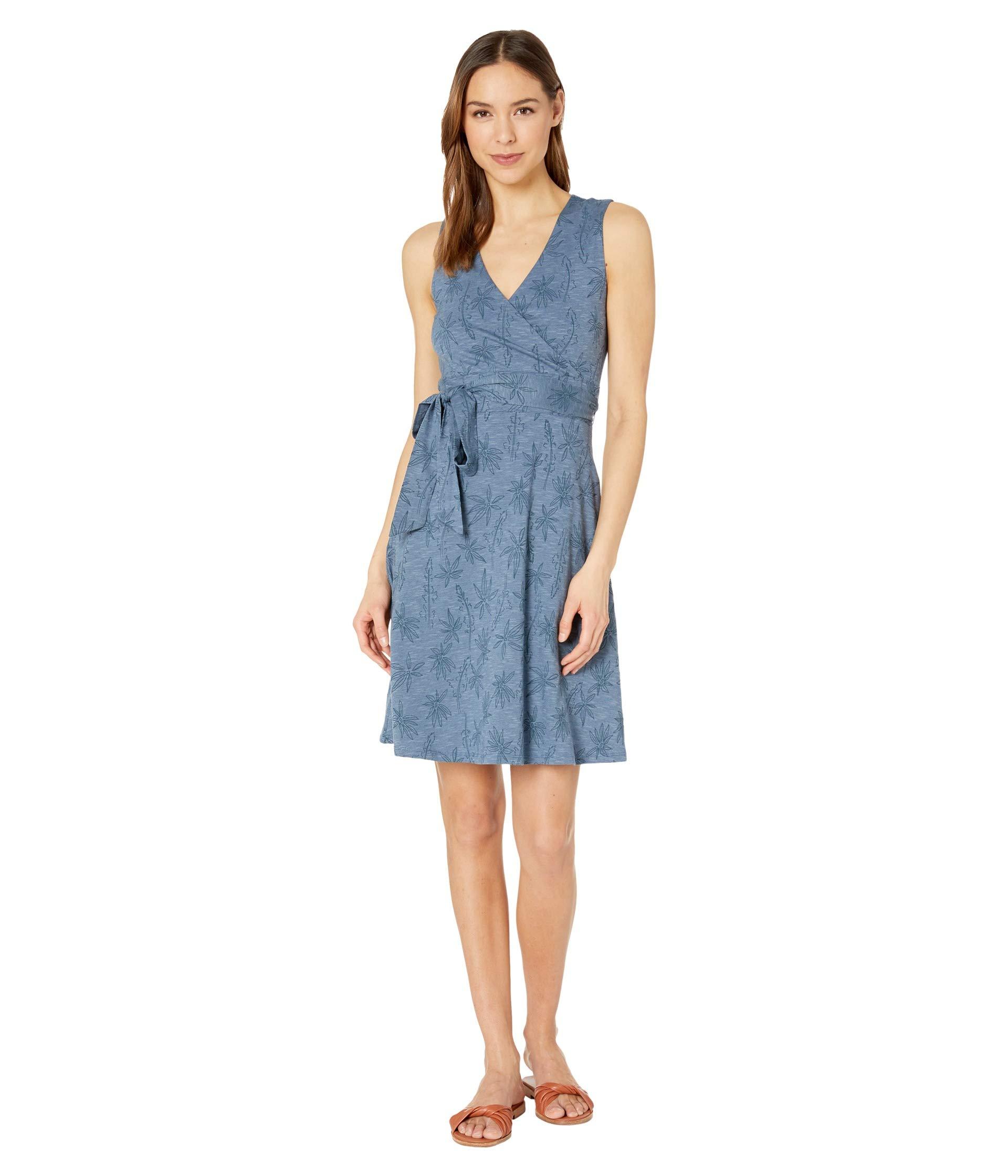 cue wrap sleeveless dress