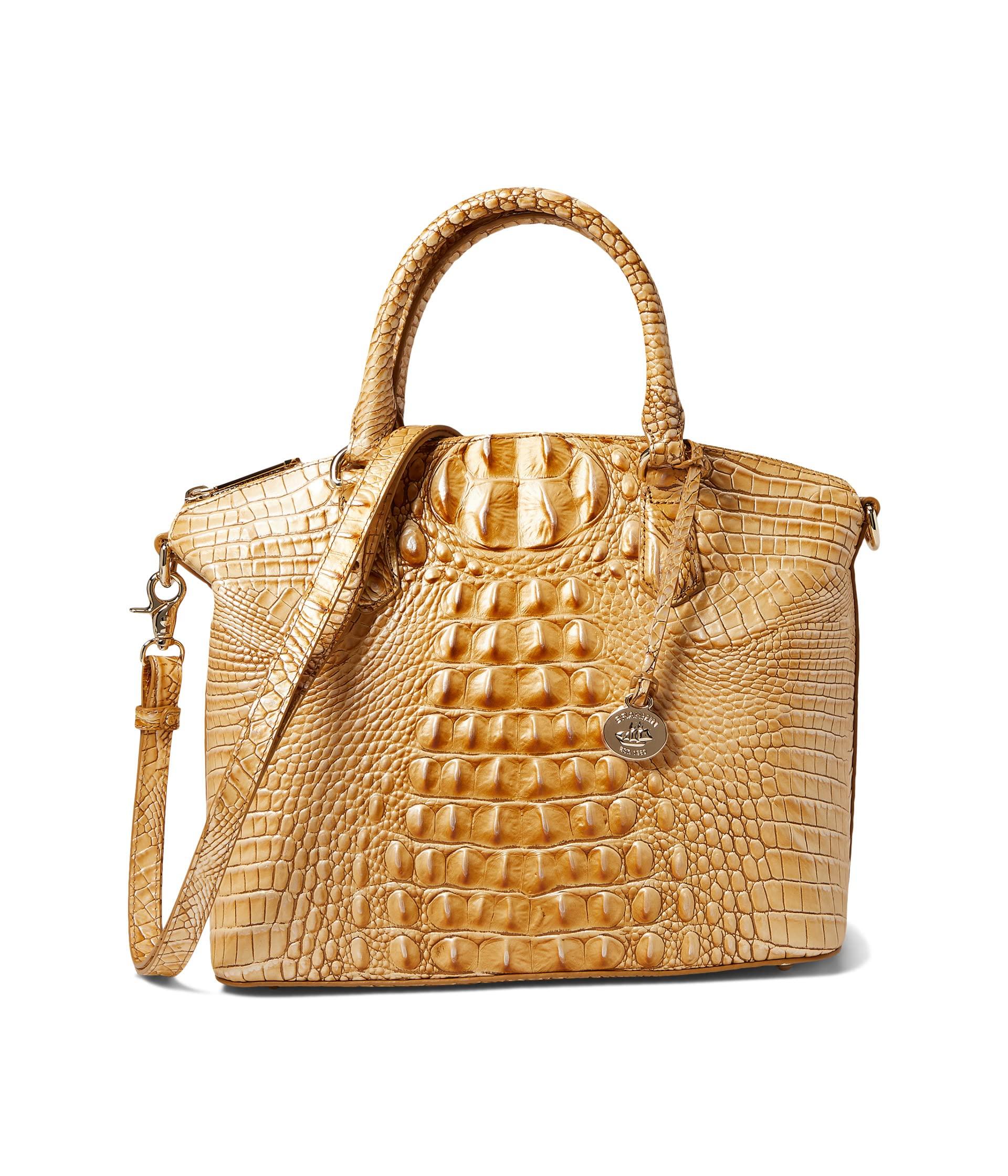 Brahmin Melbourne Duxbury Satchel in Metallic Lyst
