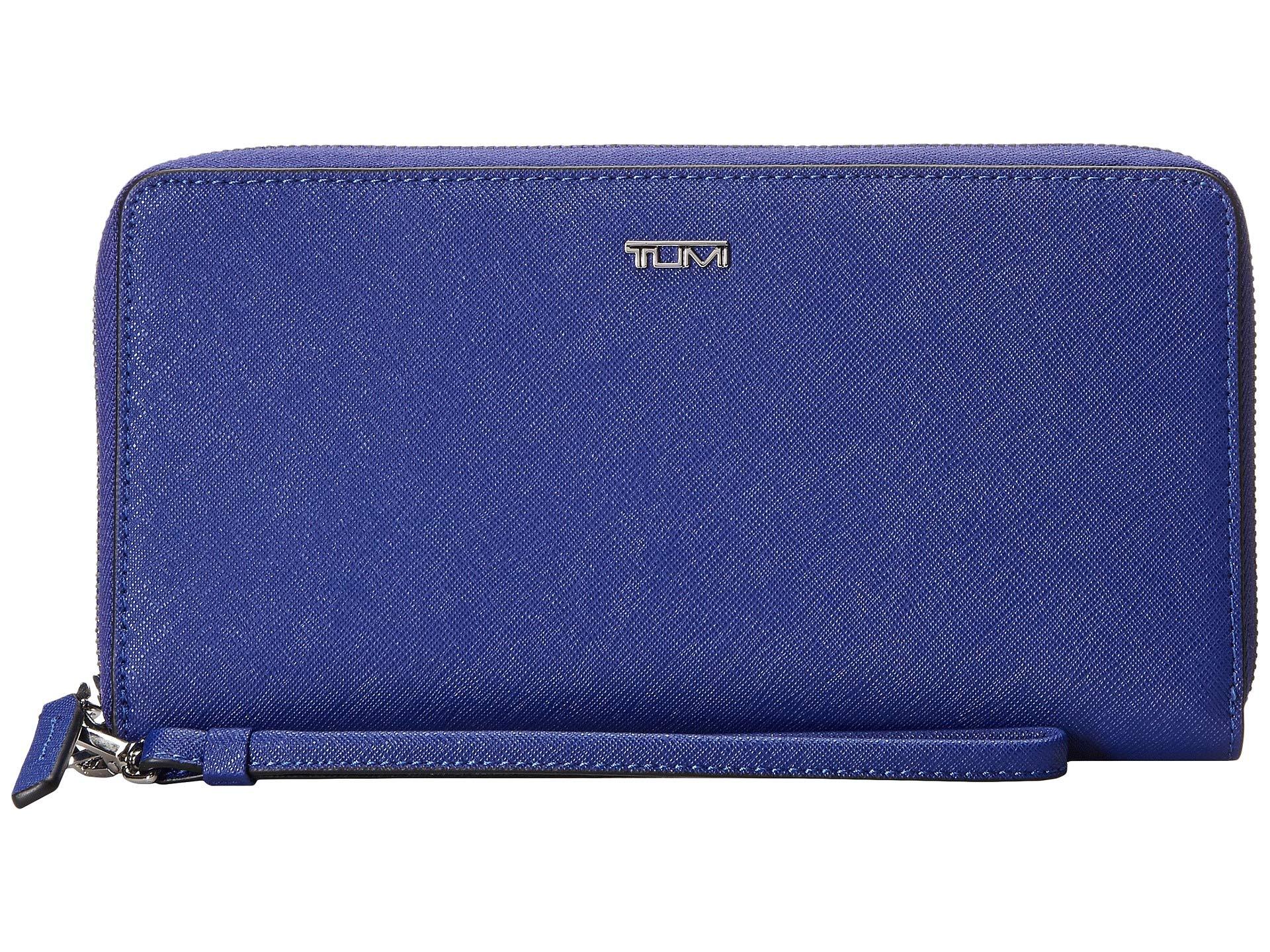 Tumi Leather Belden Travel Wallet in Blue Lyst