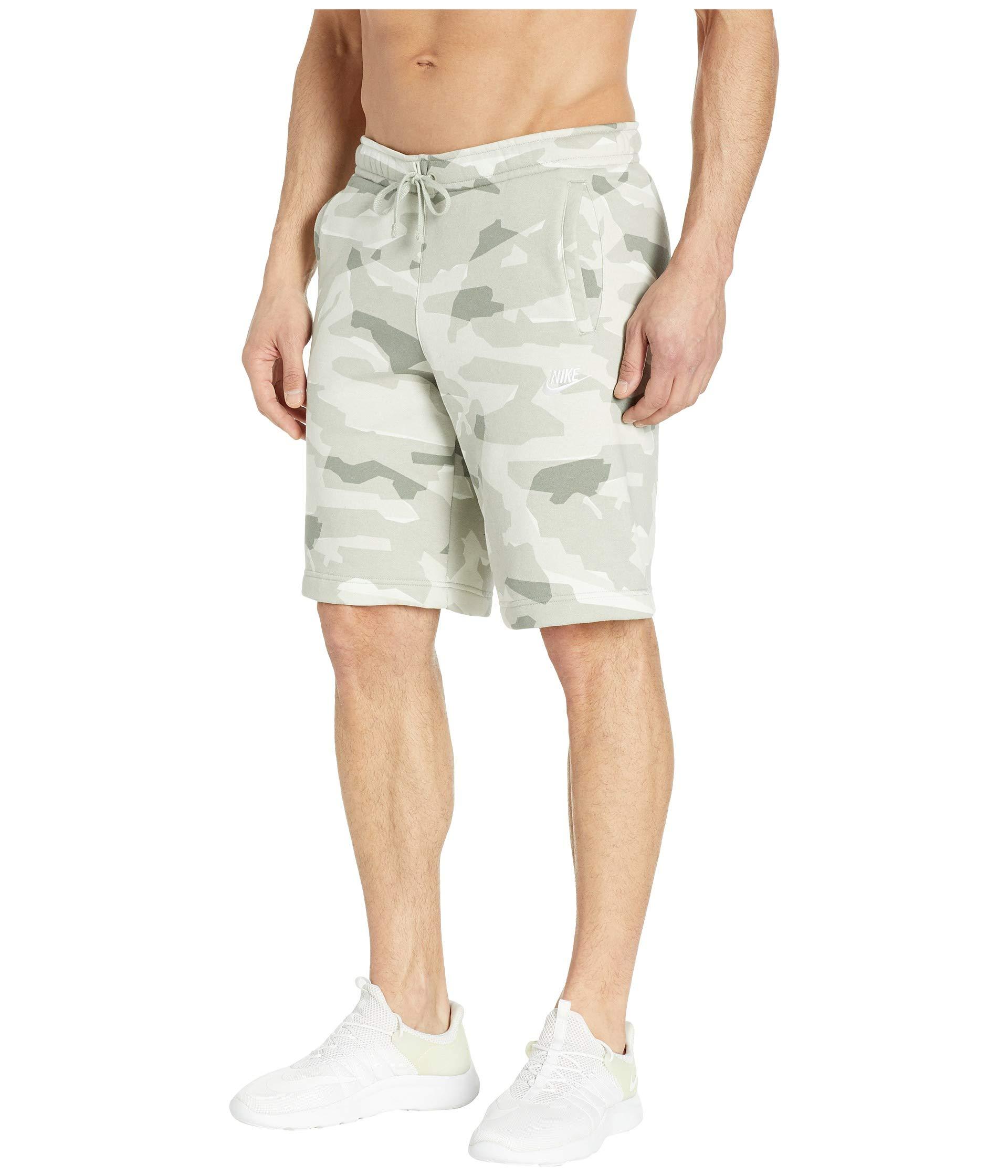 nike white camo shorts