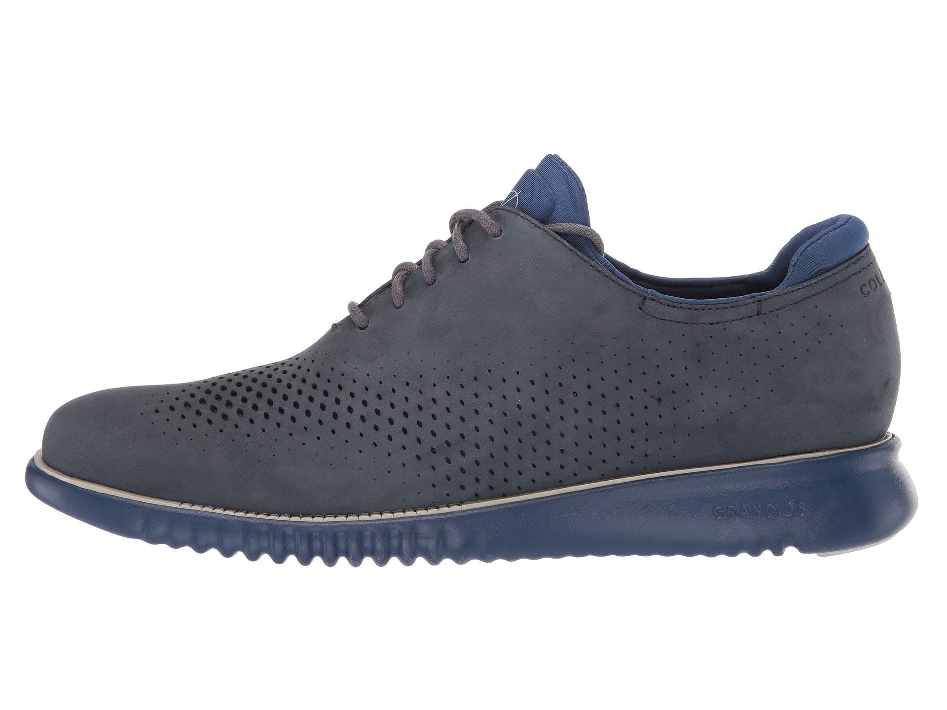 Lyst - Cole Haan 2. Zerogrand Laser Wing Tip Oxford (india Ink/tidal ...