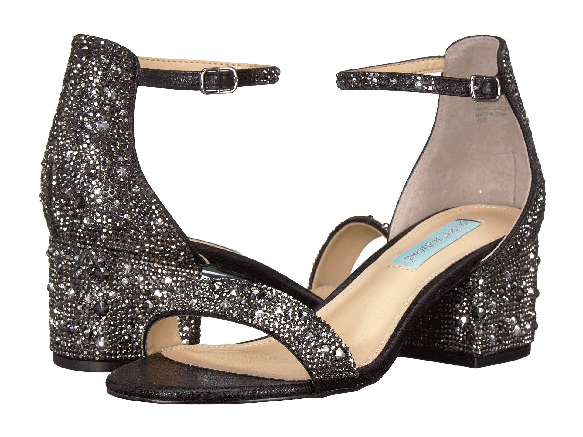 Betsey Johnson Mari Heeled Sandal in Black - Save 18% - Lyst
