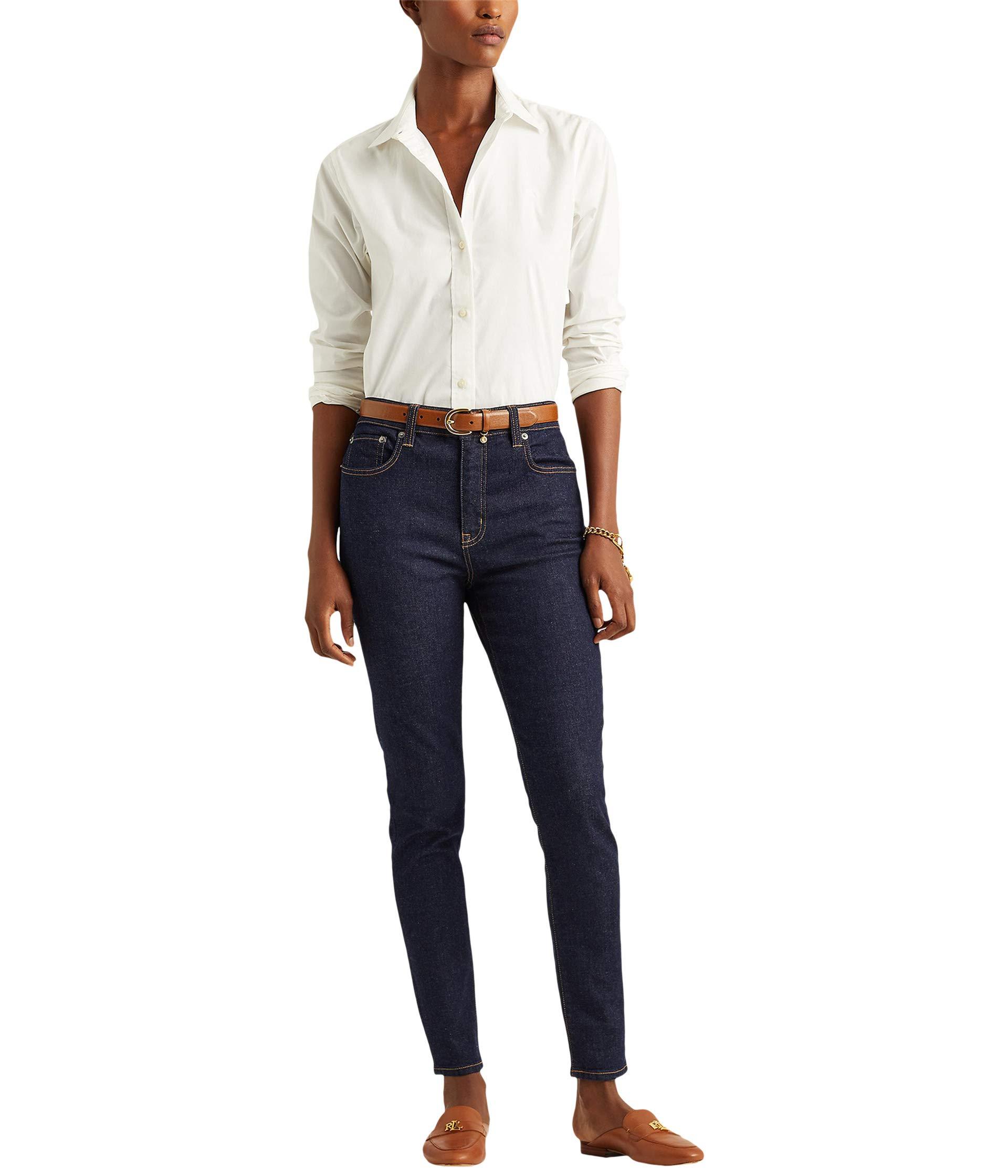 ralph lauren high rise skinny ankle jeans