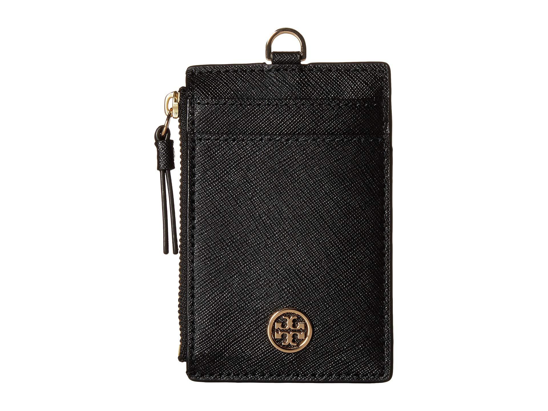 Tory Burch Leather Robinson Lanyard in Shell Pink/Gold (Black) | Lyst