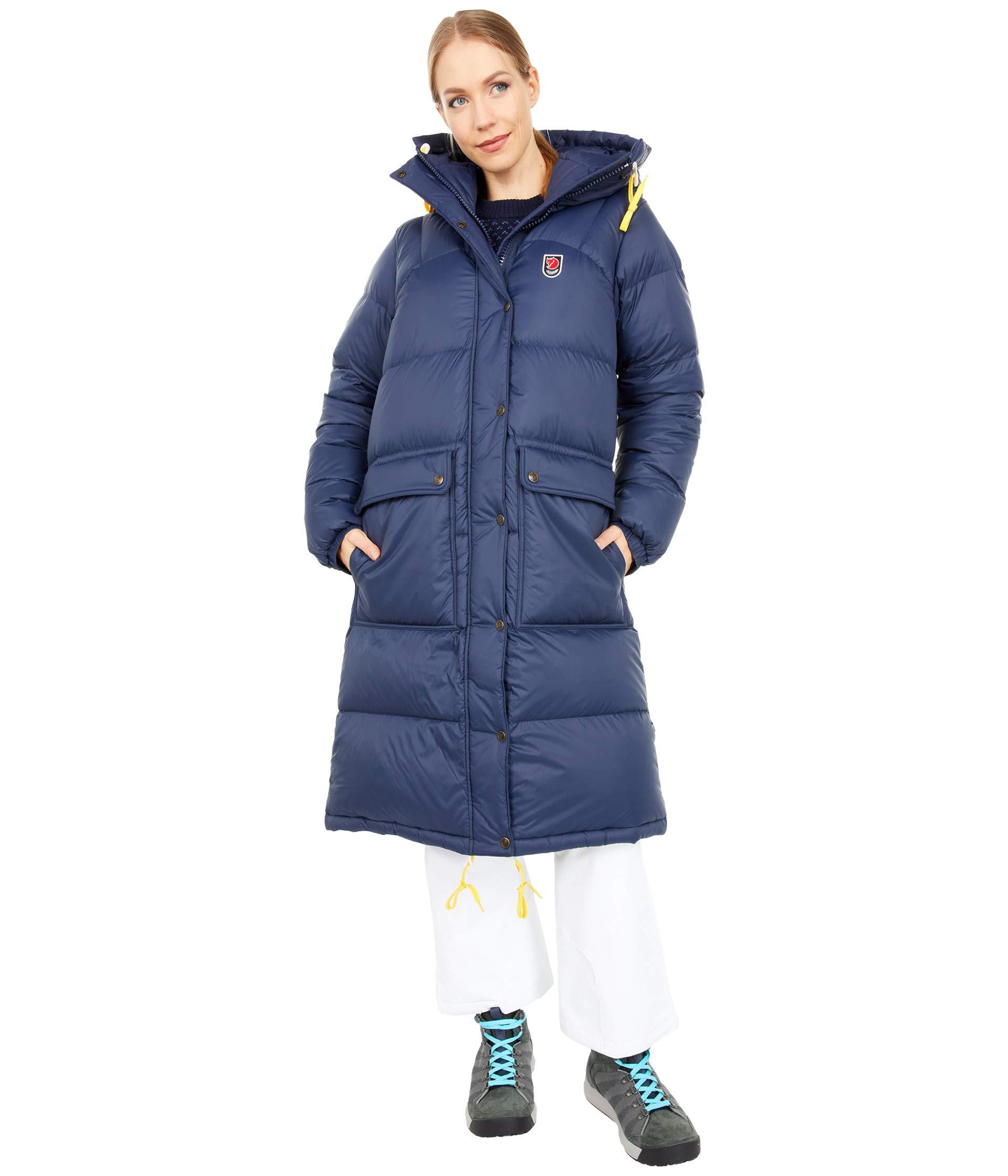long navy parka