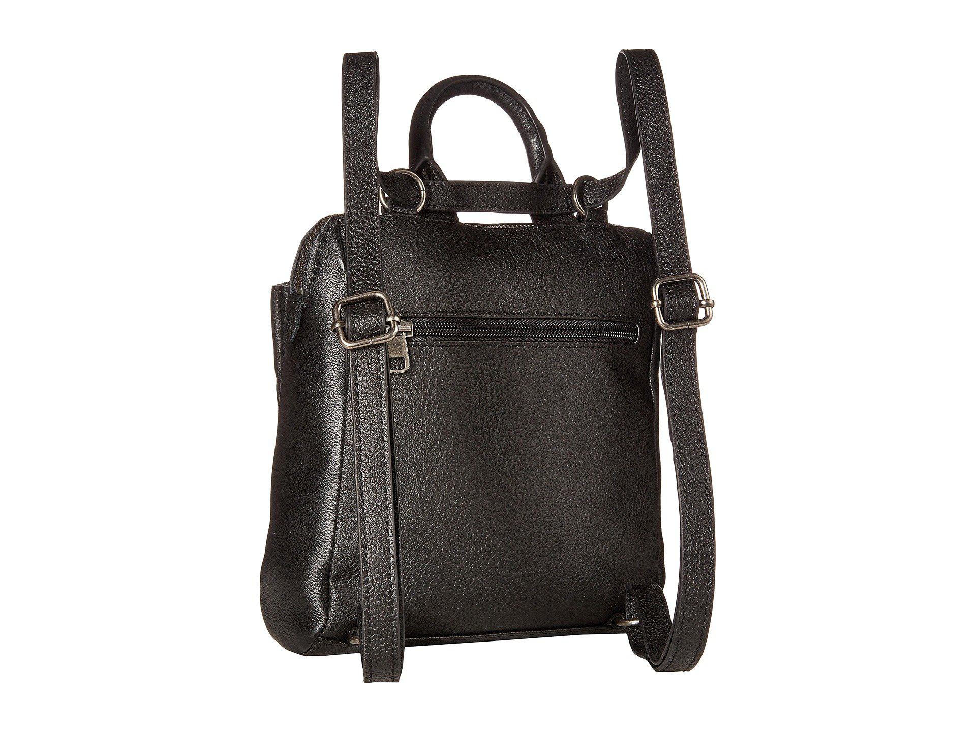 loyola convertible small leather backpack
