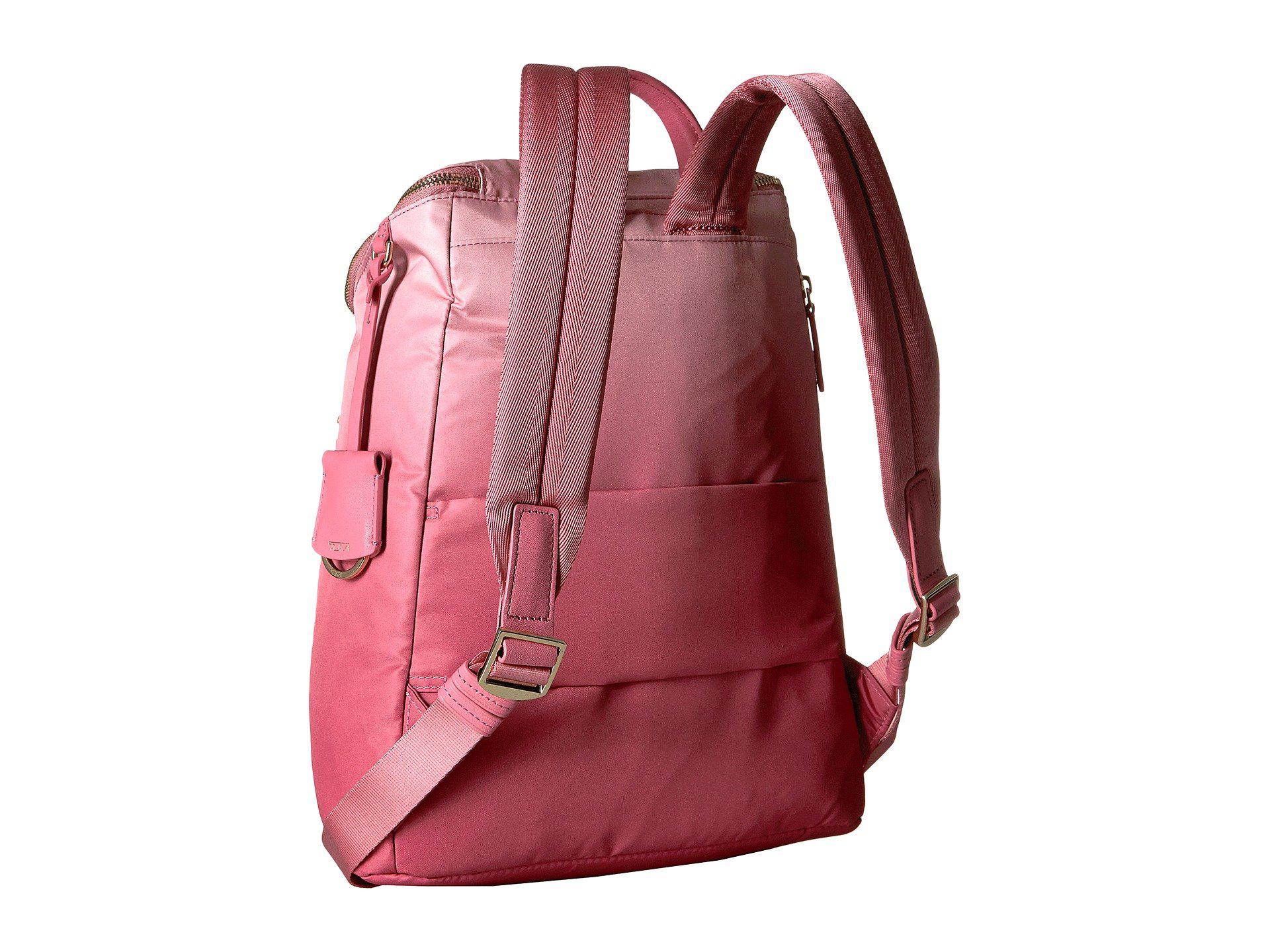 pink tumi backpack