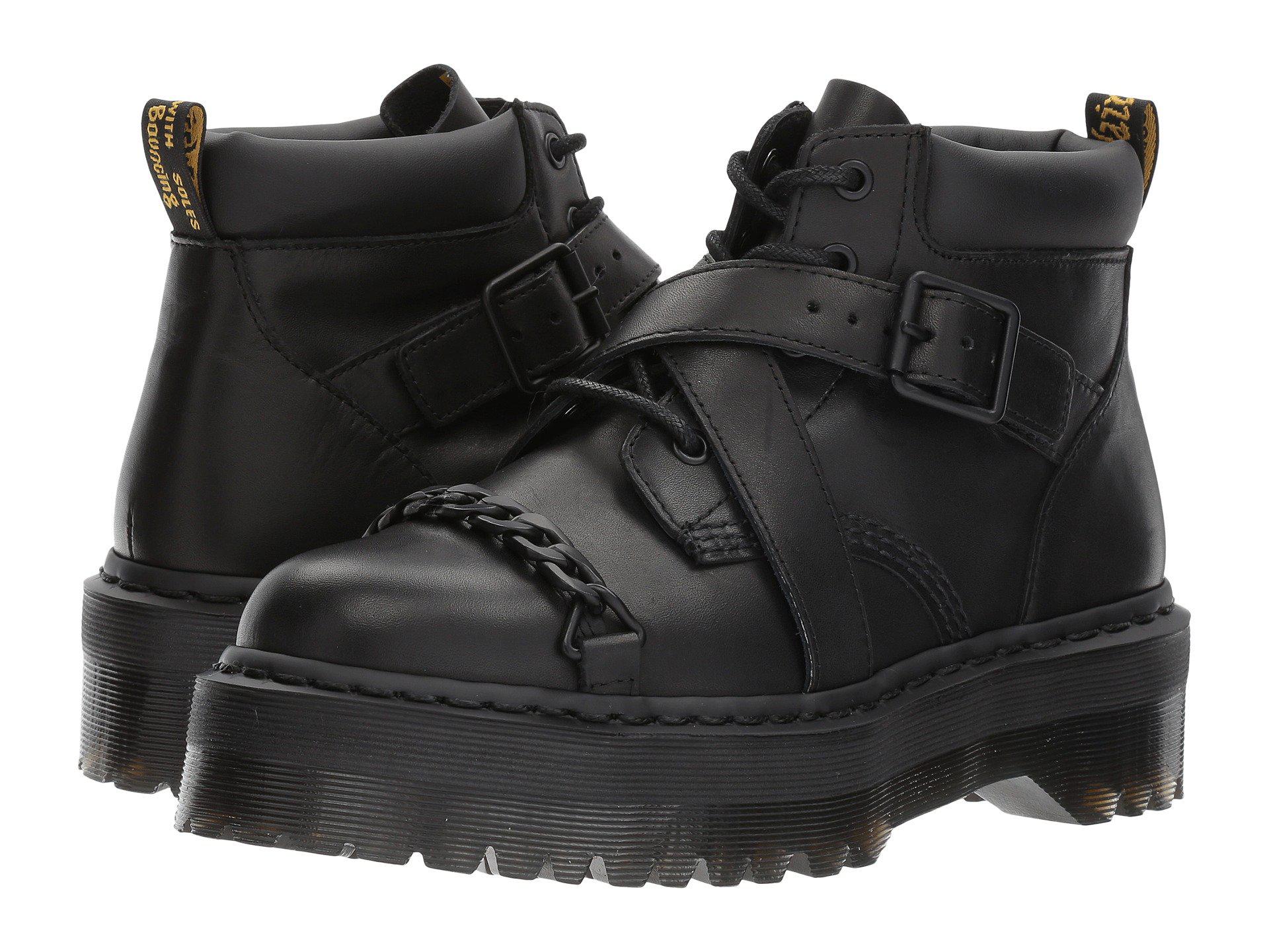 dr martens white strap boots