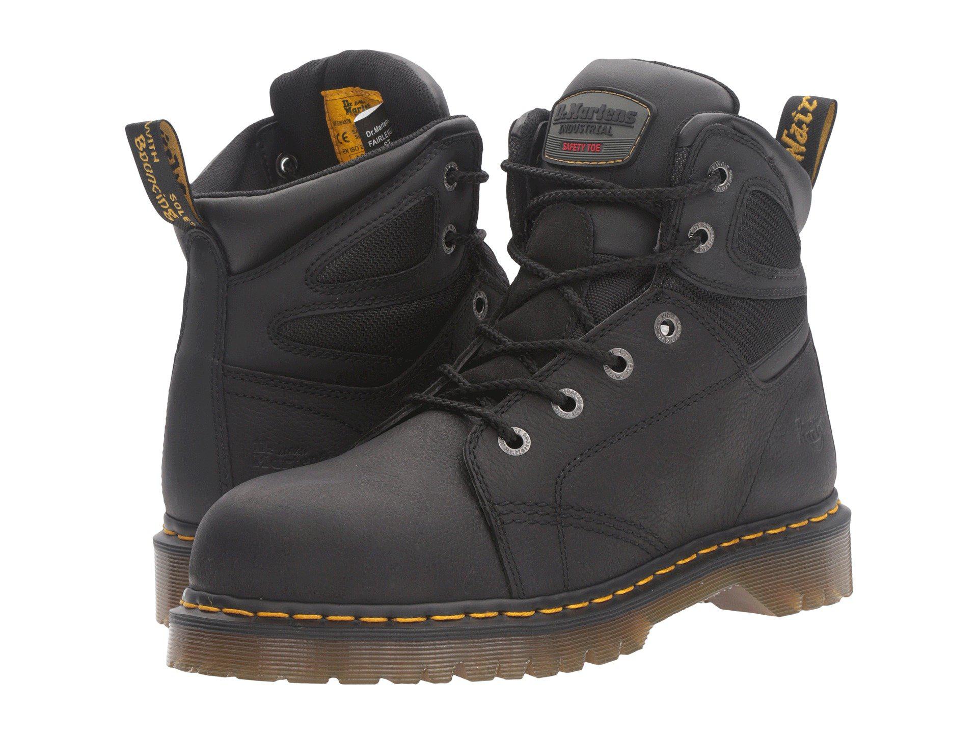 Dr. Martens Leather Fairleigh Steel Toe 