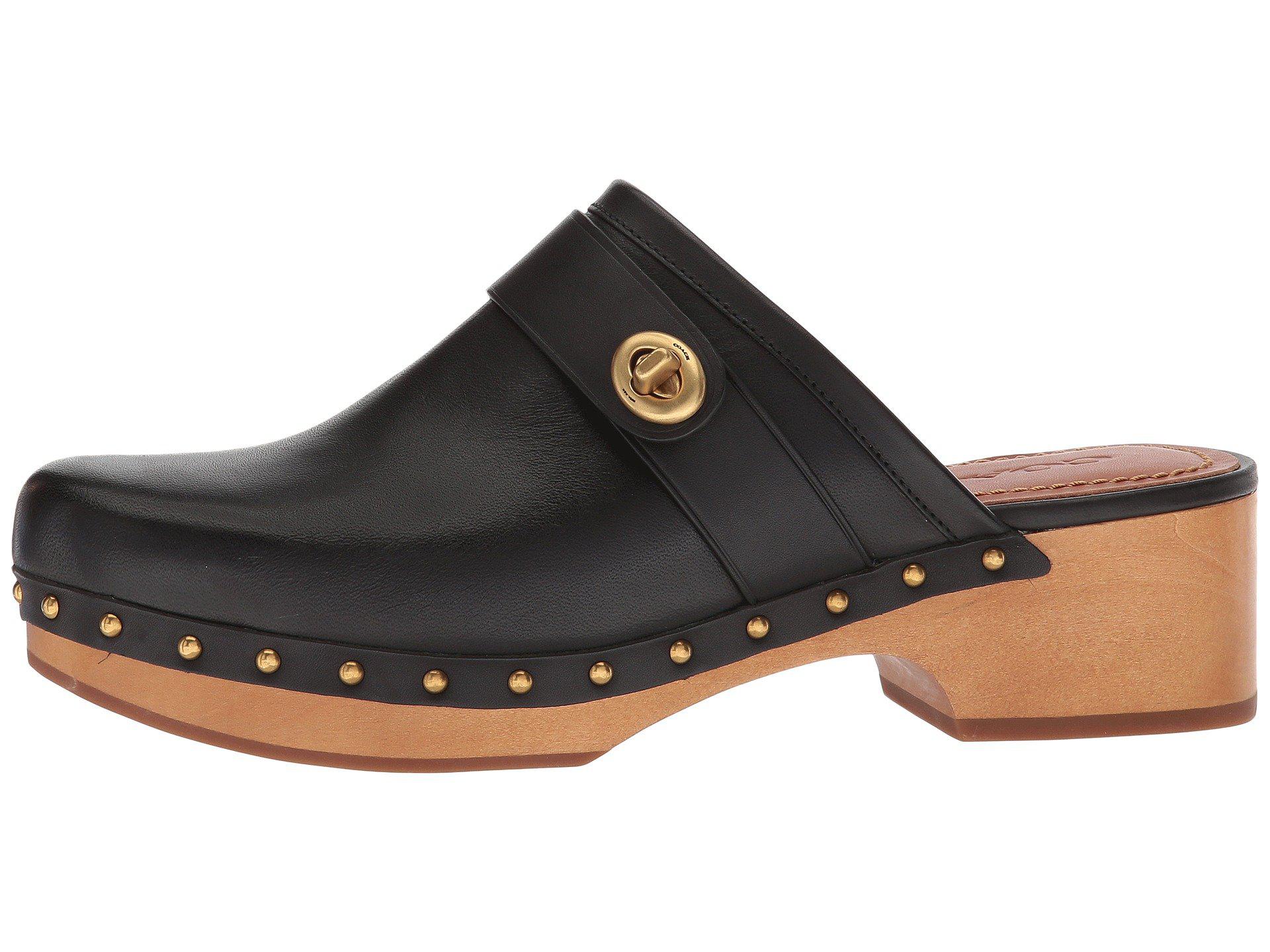 coach turnlock clogs