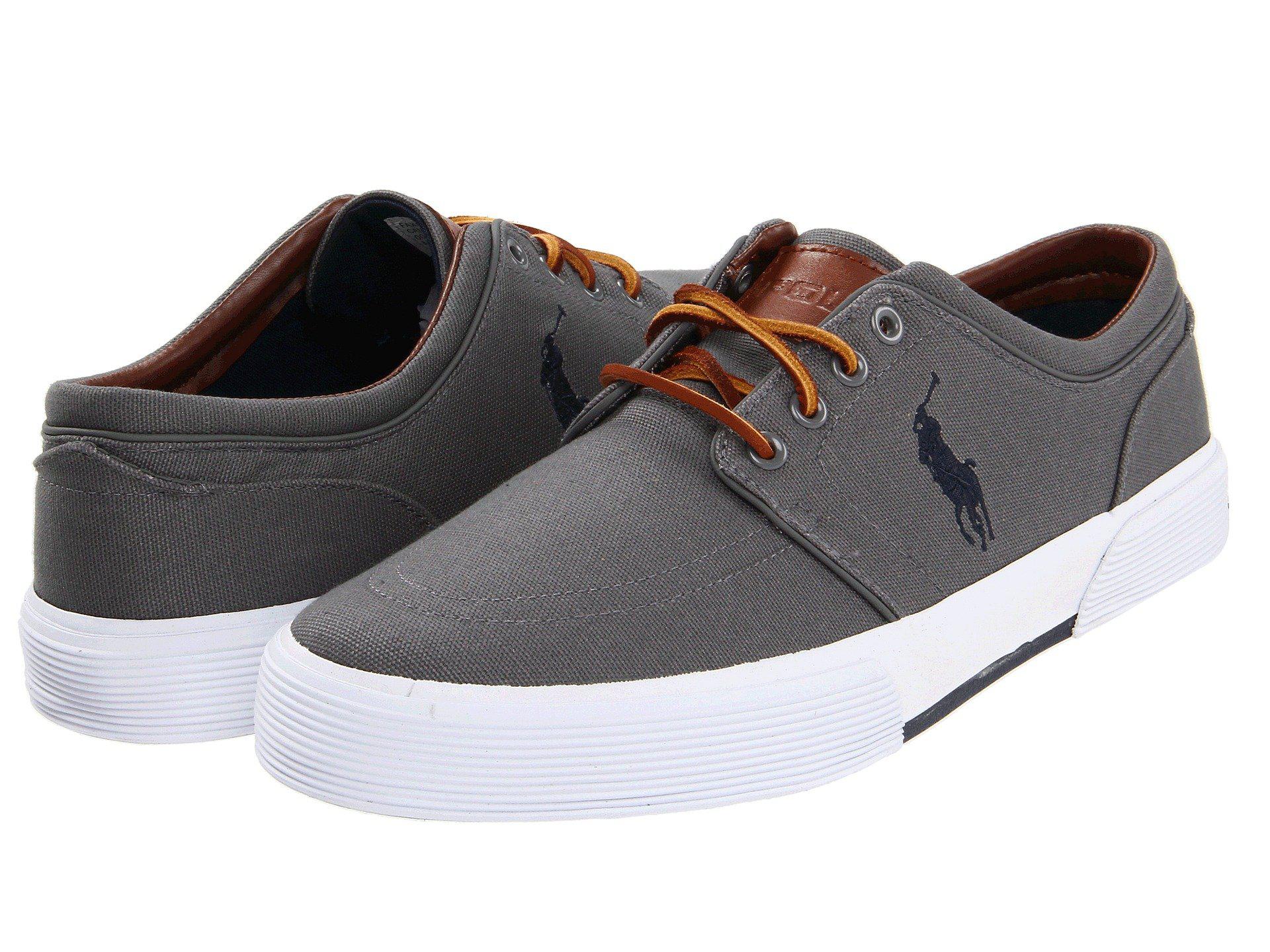 Lyst - Polo Ralph Lauren Faxon Low (newport Navy/basic Grey Canvas) Men ...