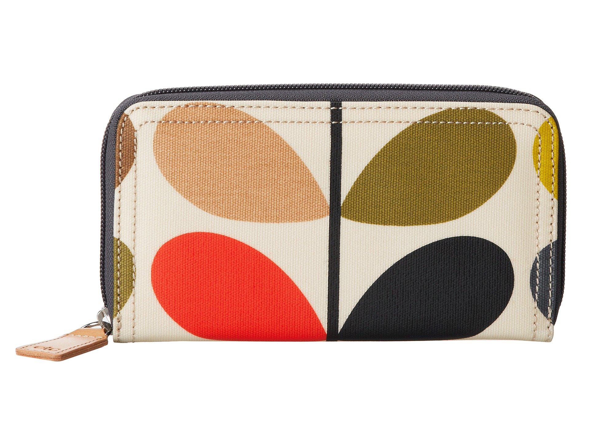 orla kiely big zip wallet