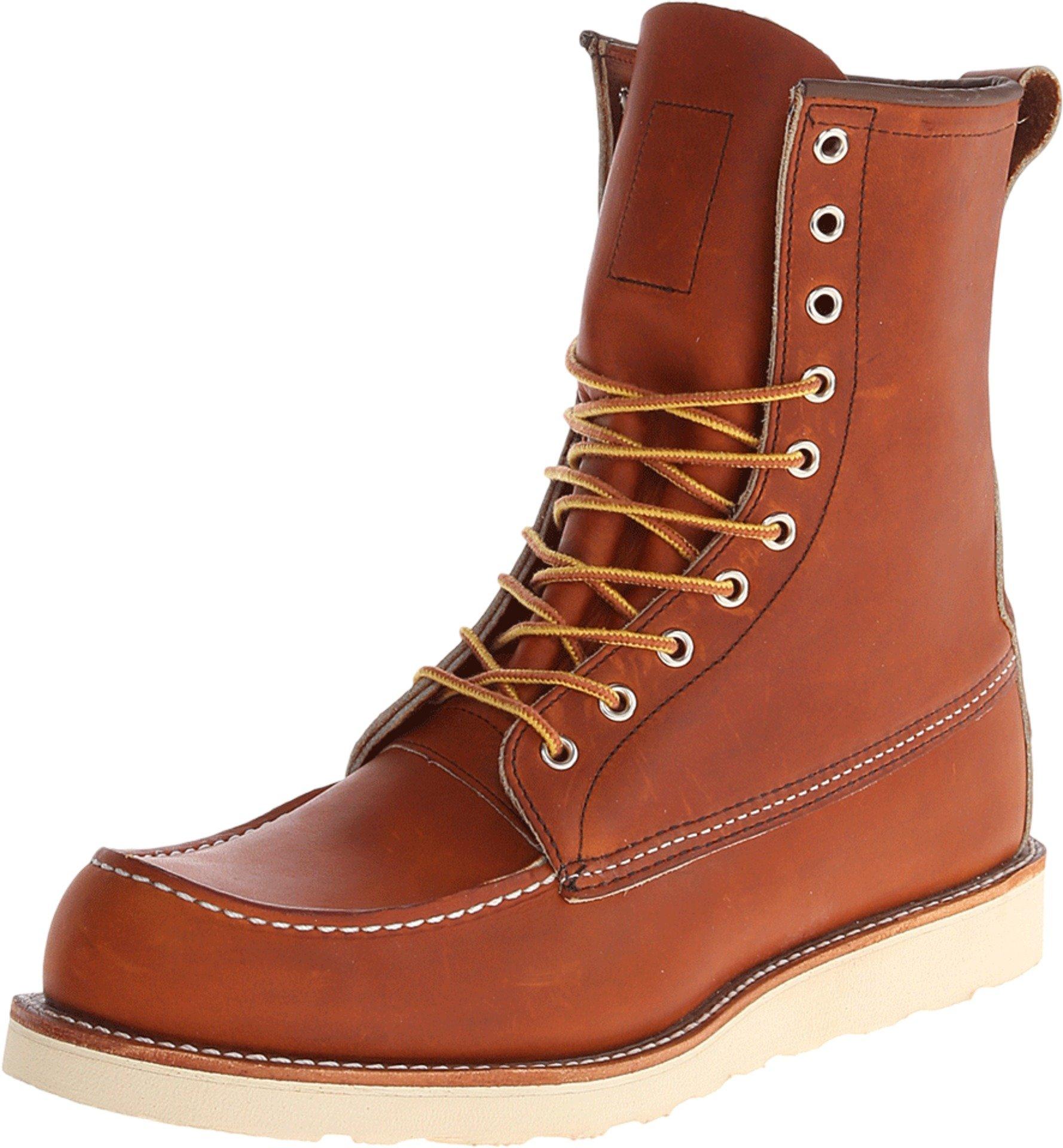 red wing 8 moc toe work boots